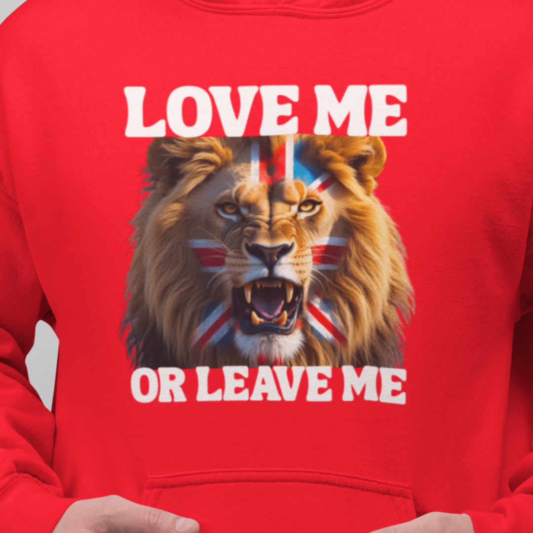 Bold Lion Print Unisex College Hoodie | Statement Sweatshirt for Students | Gift for Animal Lovers | Trendy Casual Wear | Hooded Pullover
