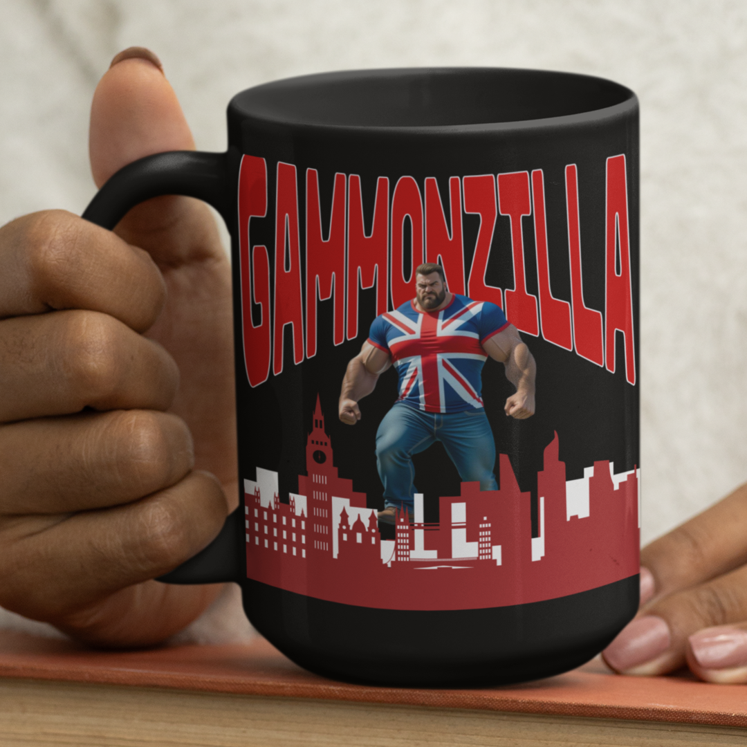 Gammonzilla Mug, Gift for Comic Fans, Unique Coffee Cup, Geeky Kitchenware, Fun Drinkware, Birthday Gift Idea