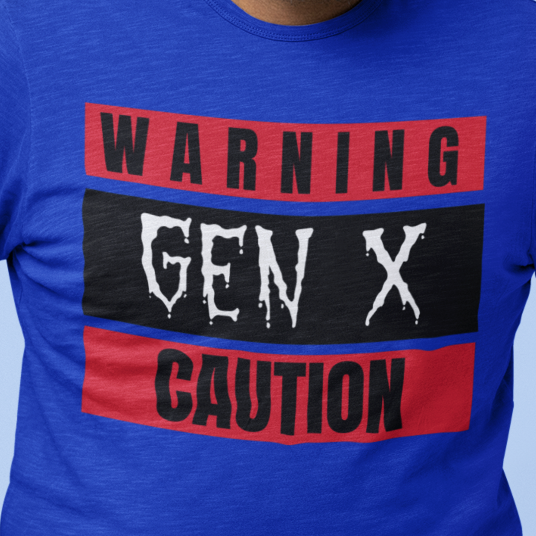 Gen X Warning Crewneck Sweatshirt, Vintage Sweatshirt, Unisex Sweater, Gift for Gen X, Retro Crewneck, Trendy Casual Wear