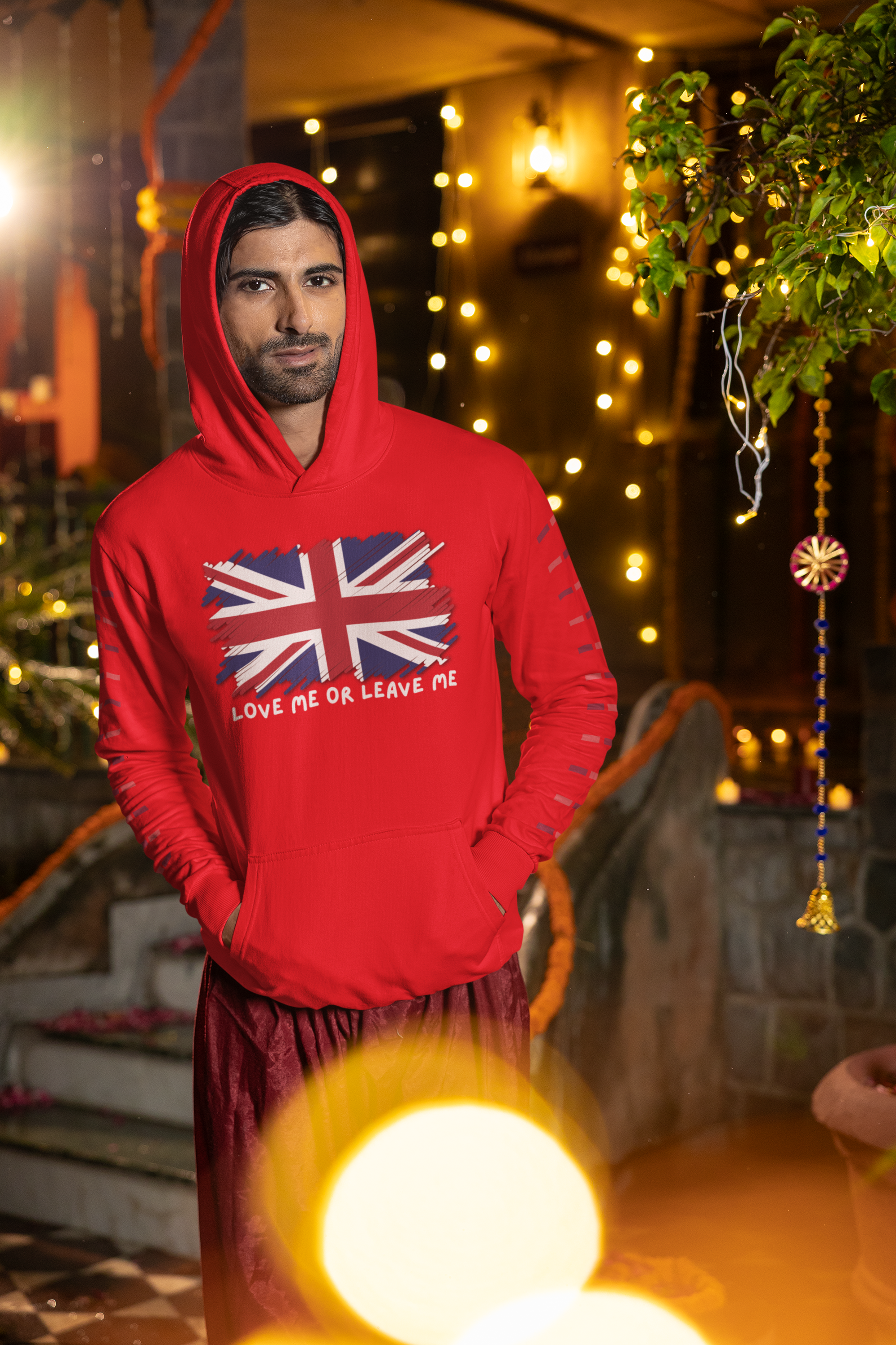 Union Jack Graphic Hoodie, British Pride Sweatshirt, Unisex College Apparel, Casual Everyday Wear, Great for Gifts