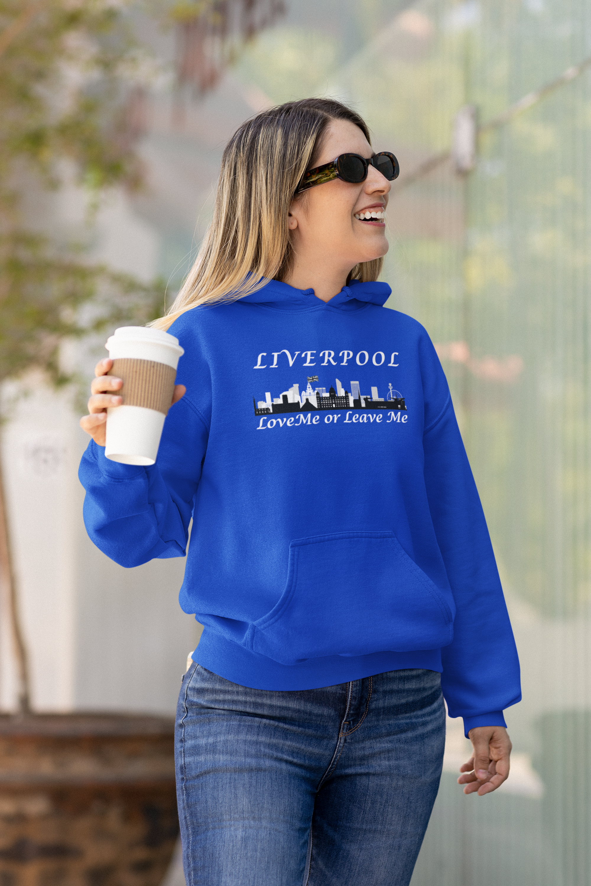 Liverpool Skyline College Hoodie - Love Me or Leave Me, Comfortable Unisex Sweatshirt, Perfect Gift for Students, Casual Wear