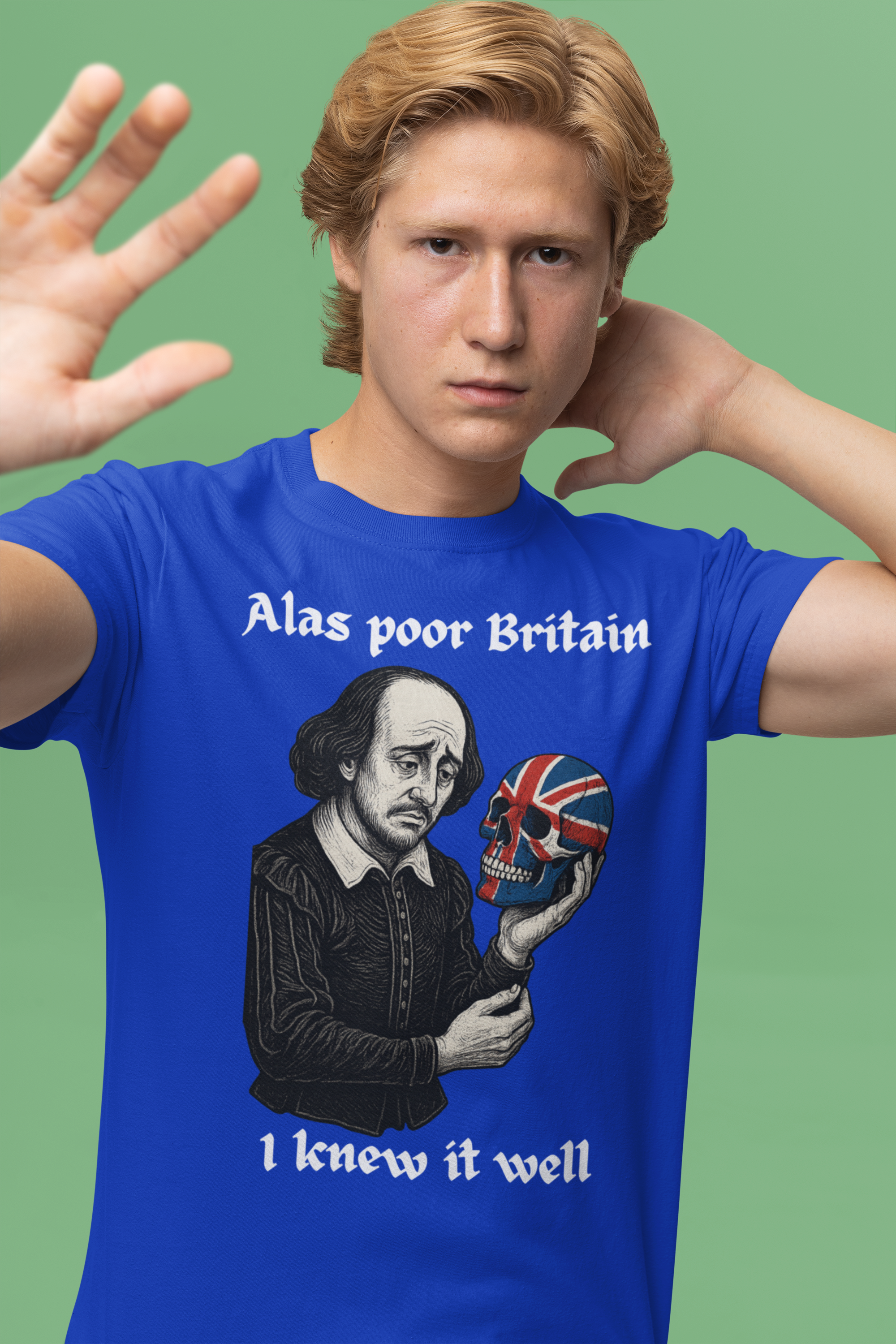 Edgy Shakespearean Tee, British Culture Shirt, Graphic Novelty Top, Literary Fan Gift, Casual Daily Wear