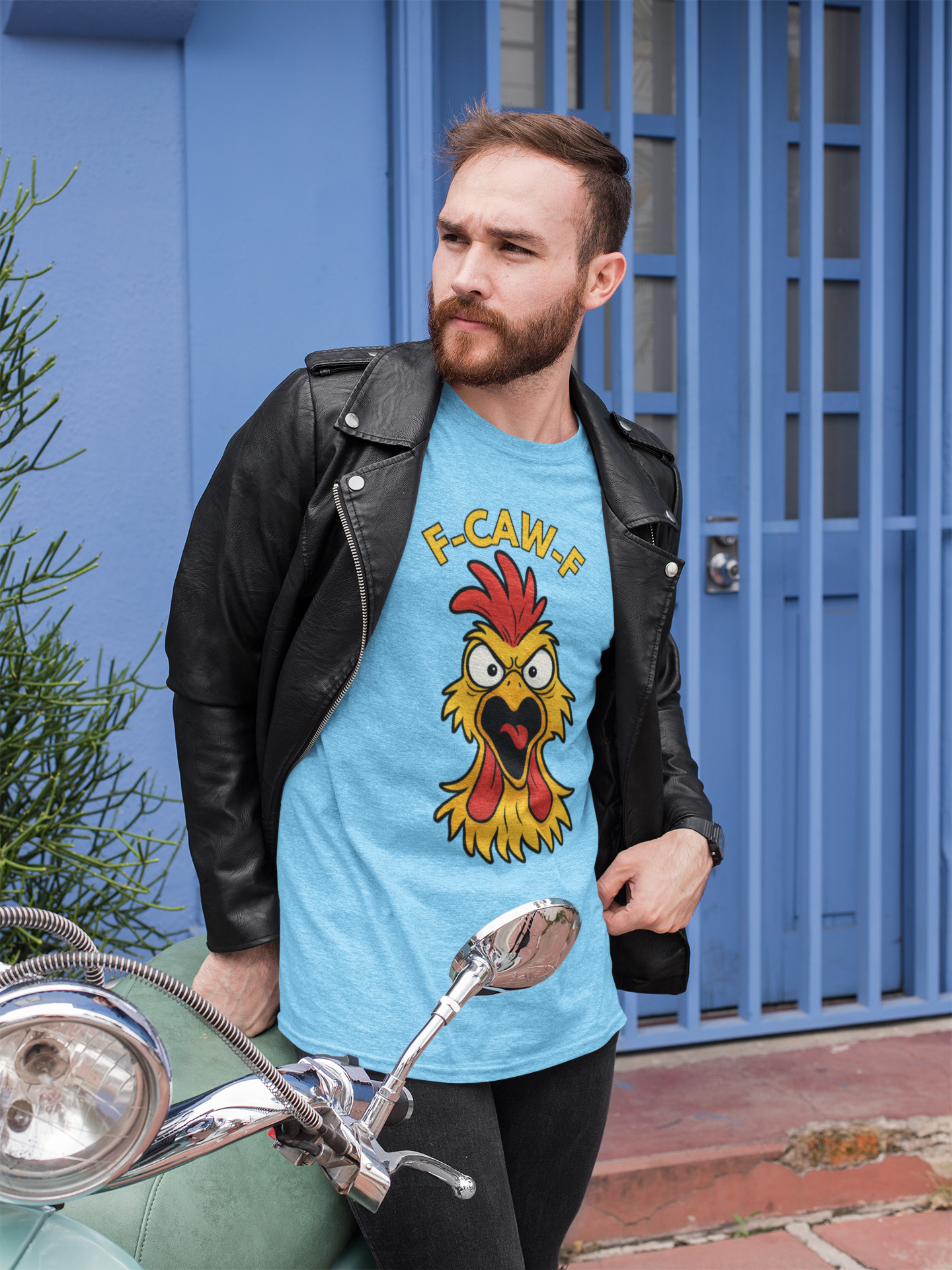 F-Caw-F Funny Chicken Tee for Poultry Lovers, Humor T-Shirt, Gift for Chicken Enthusiasts, Animal Rights, Casual Wear, Farmhouse Style