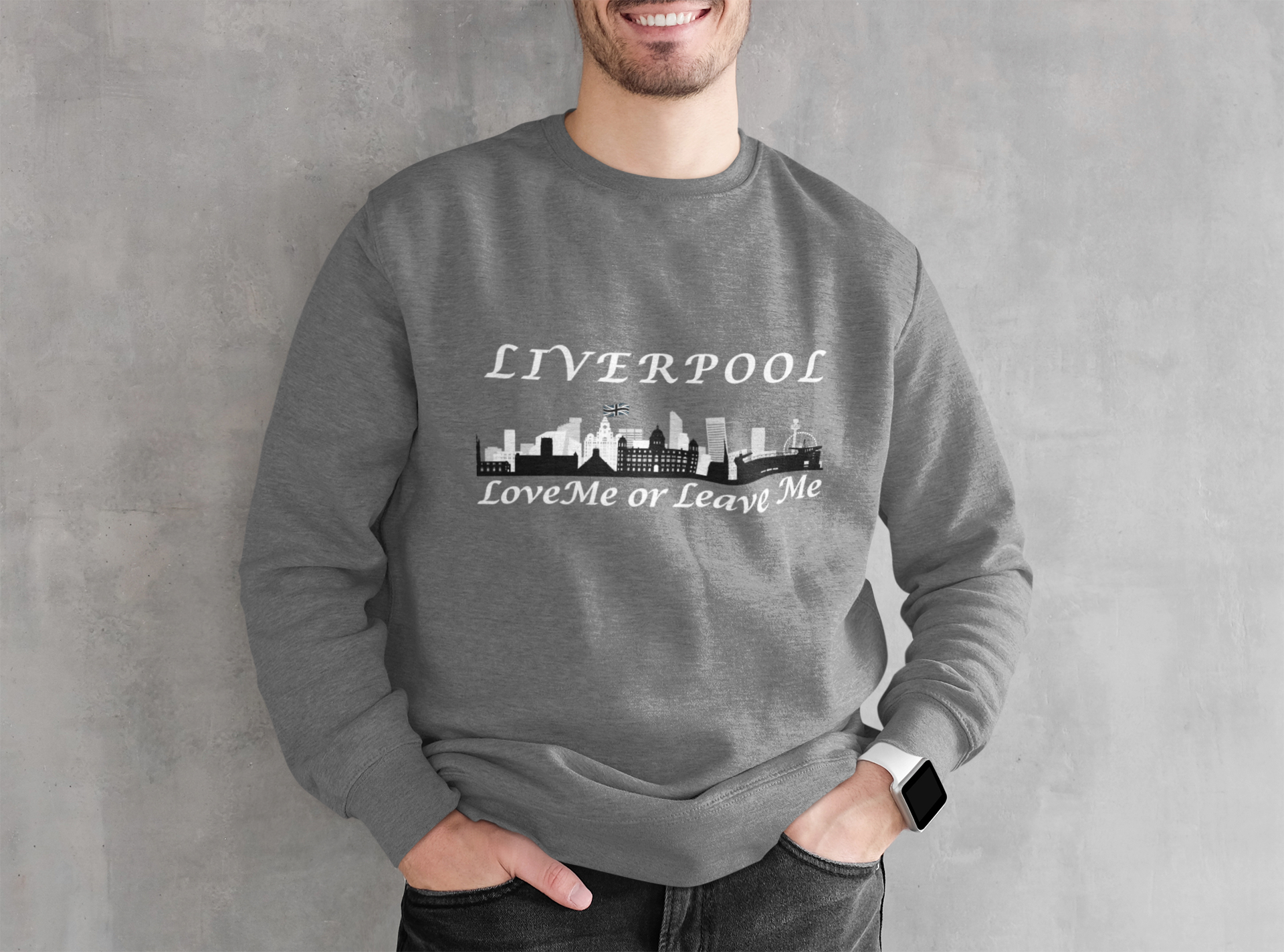 Liverpool Love Me or Leave Me Unisex Sweatshirt - Cozy, City Pride, Gift for Travelers, Casual Wear, Souvenir, Liverpool Merch
