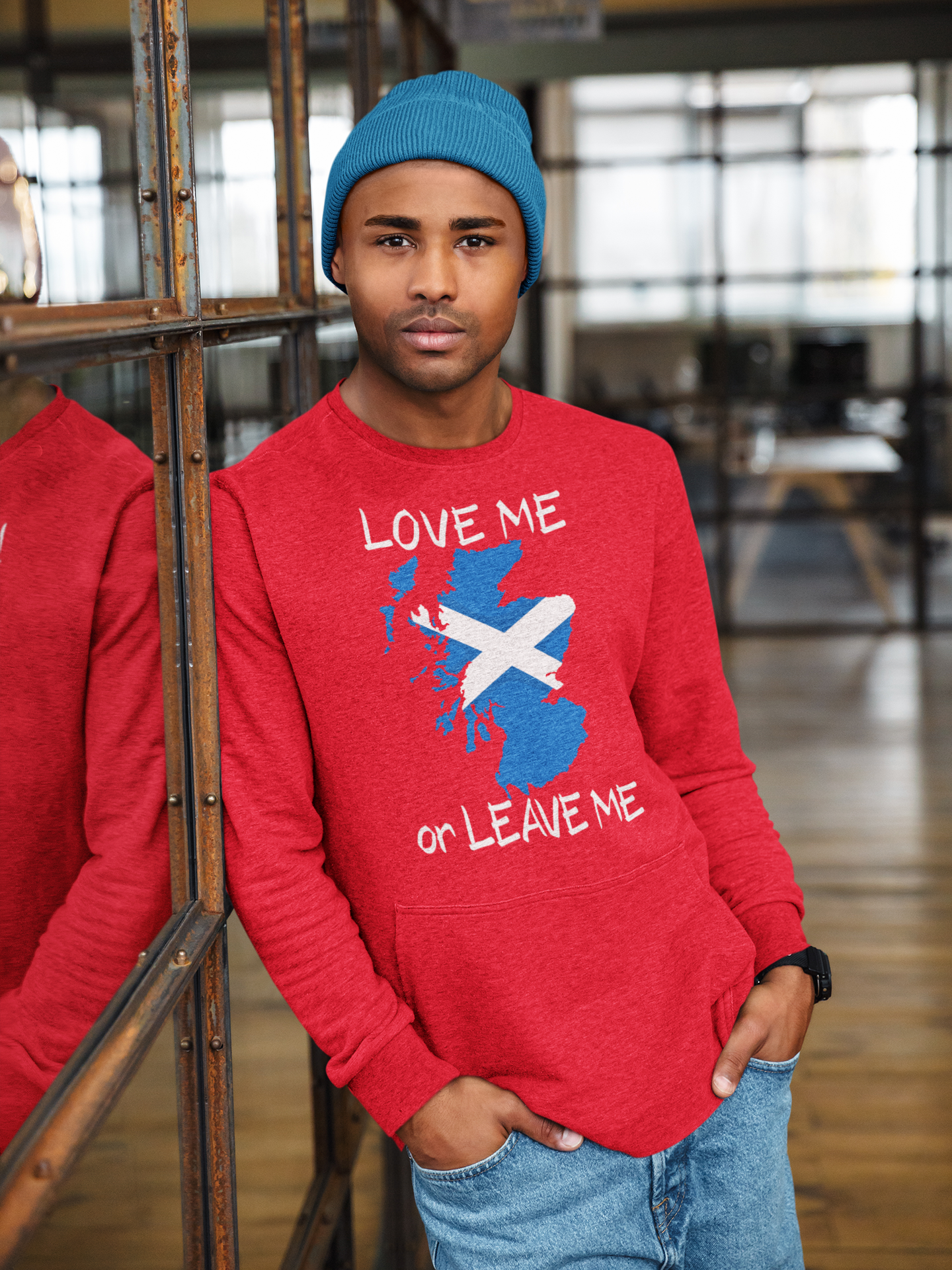 Scottish Pride Sweatshirt, Love Me or Leave Me Sweatshirt, Unisex Crewneck, Casual Wear, Cool Gift for Scots