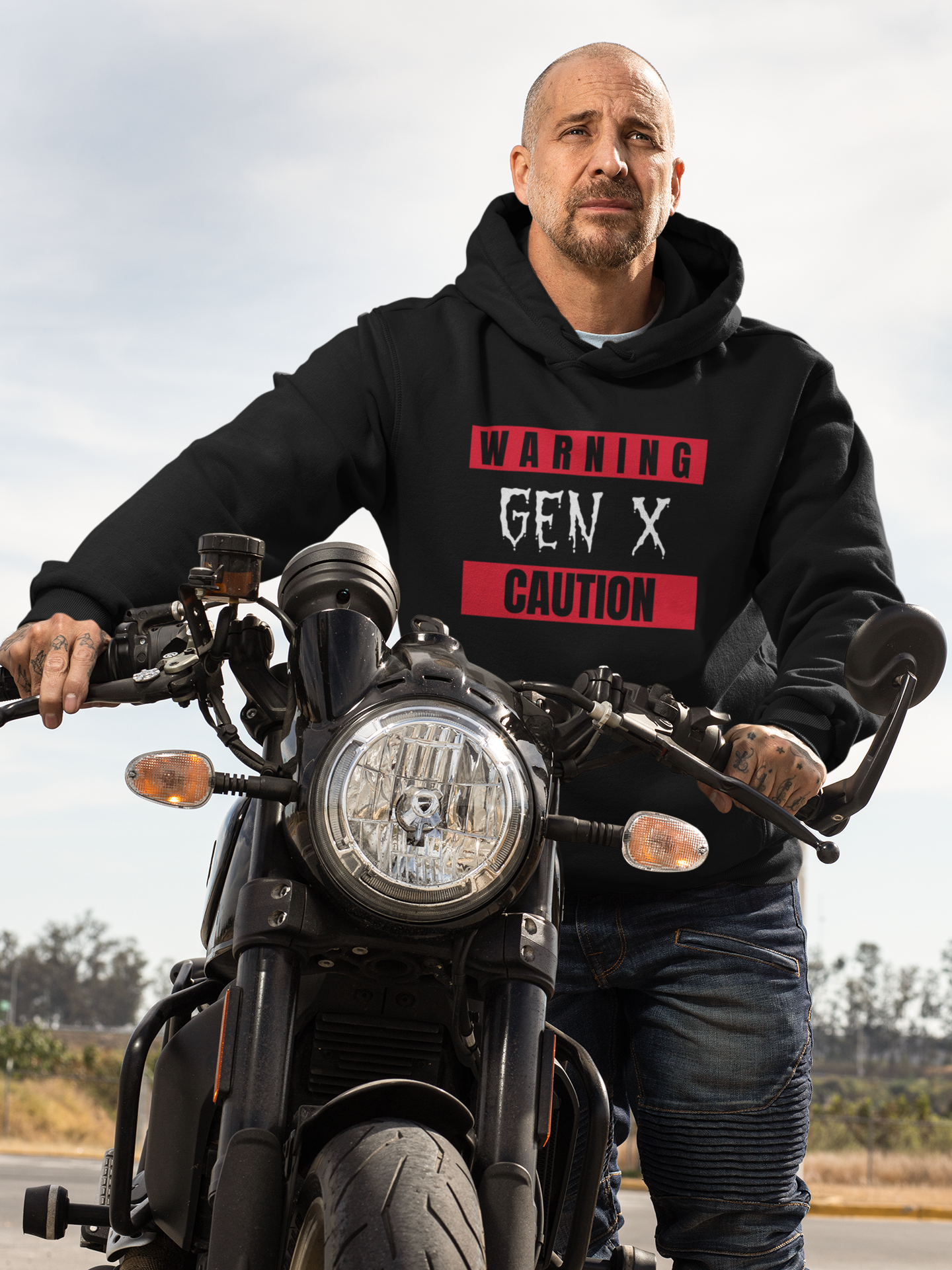 Warning Gen X Caution Hoodie, Unisex Sweatshirt, Funny Sweatshirt, Birthday Gift, Casual Wear