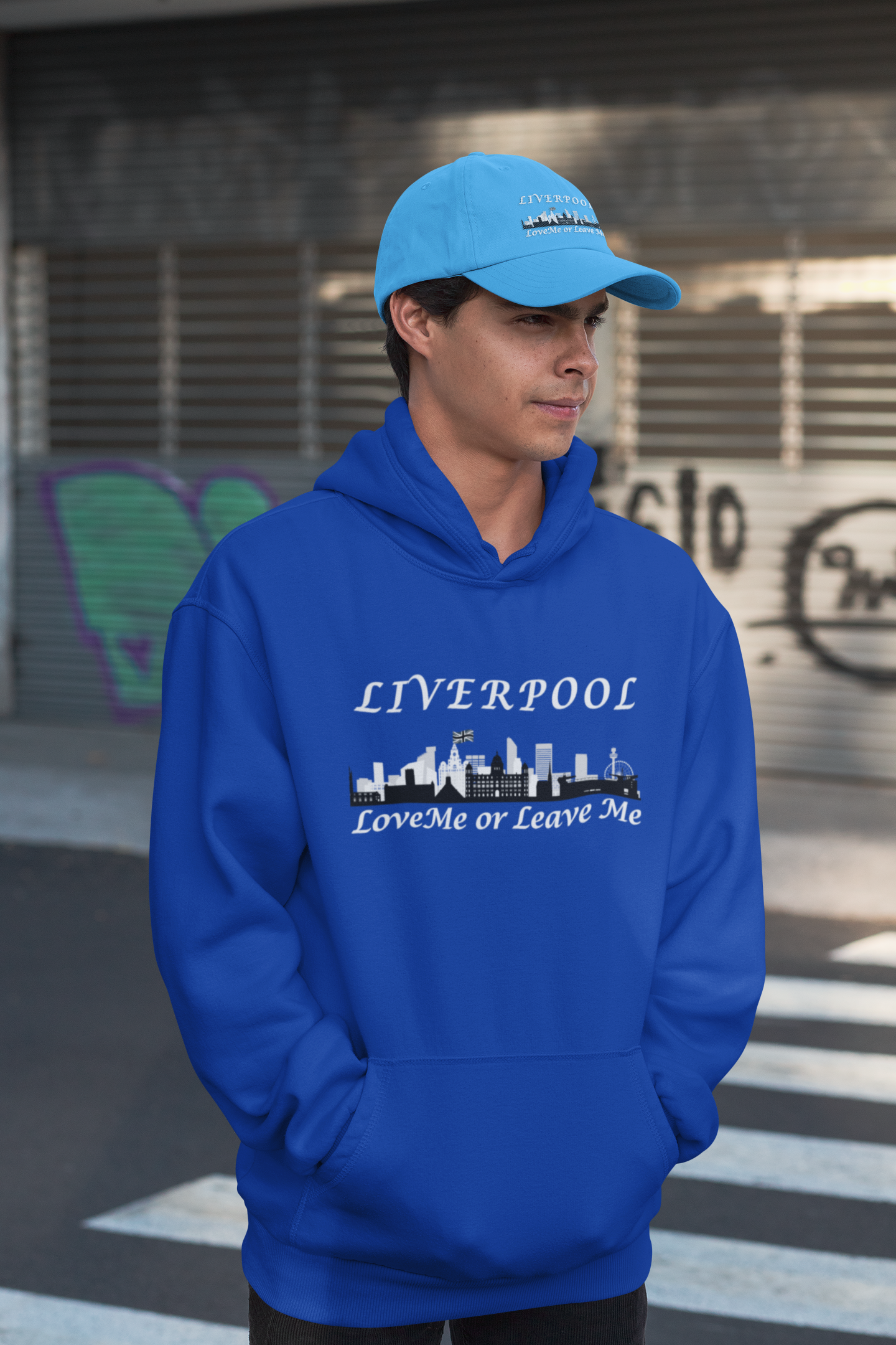Liverpool Skyline College Hoodie - Love Me or Leave Me, Comfortable Unisex Sweatshirt, Perfect Gift for Students, Casual Wear
