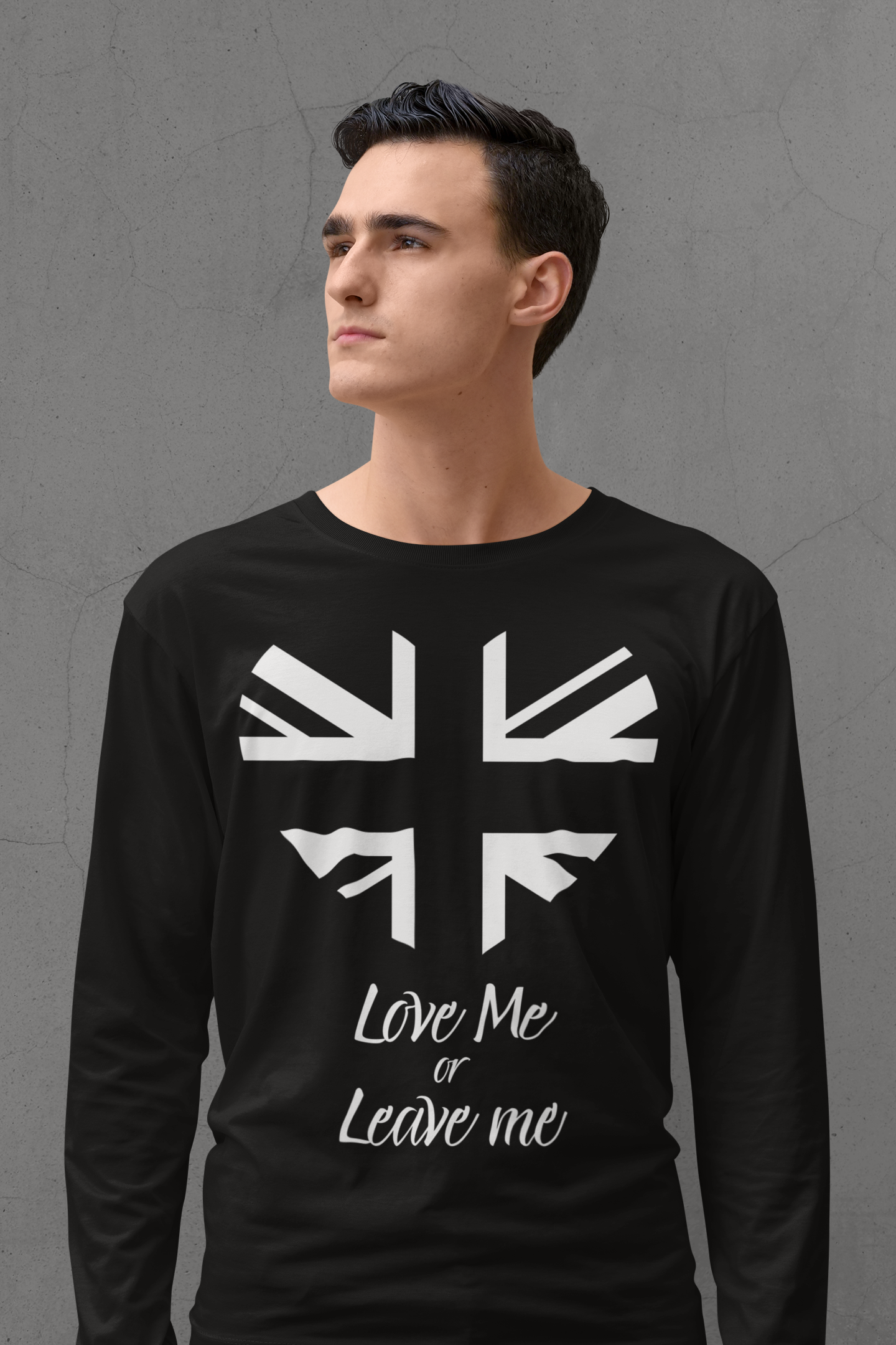 Patriotic Unisex Love Me or Leave Me Long Sleeve Tee,  UK Pride Apparel, Gift for Him/Her, Everyday Wear