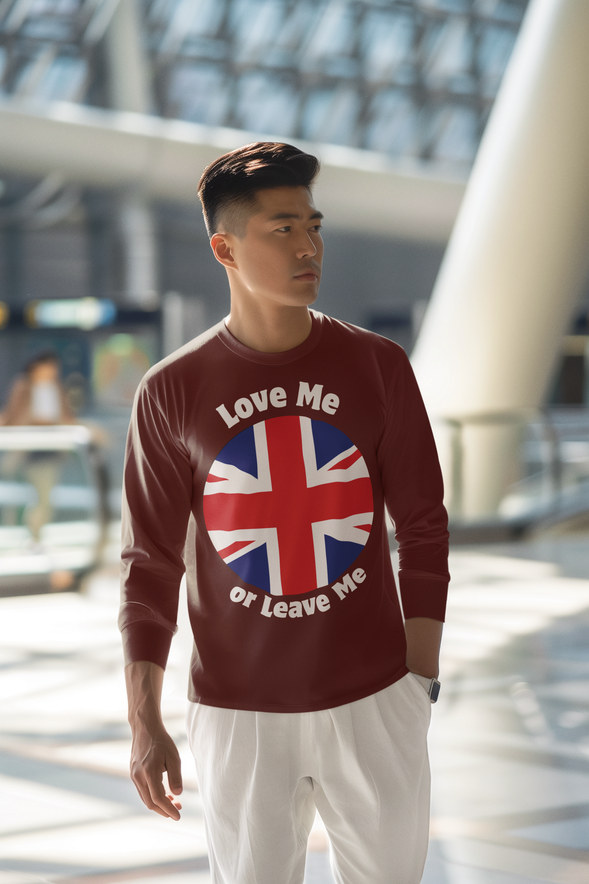 British Flag V-Neck Tee, Unisex T-Shirt, Heritage Apparel,, Summer Gear, Casual Wear