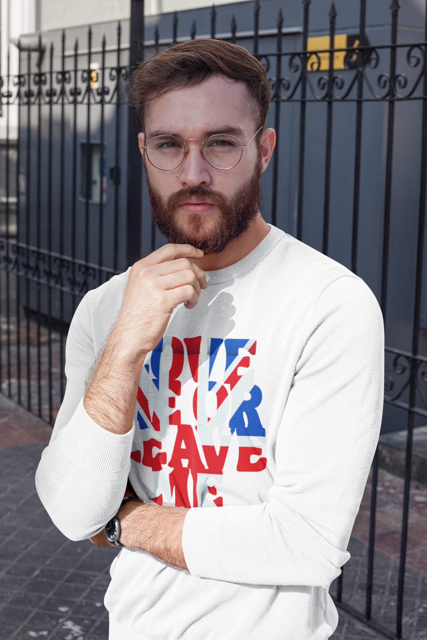 Union Jack Love Sweatshirt, British Pride, Unisex Clothing, Cozy Gift, Fall Fashion, Casual Wear, Travel Souvenir