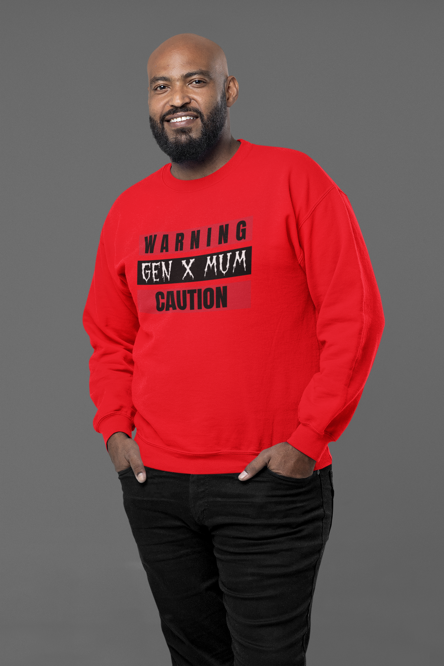 Warning Gen X Dad Crewneck Sweatshirt - Casual Wear, Gift for Dad, Funny Sweatshirt, Cozy Apparel, Unique Gift Idea