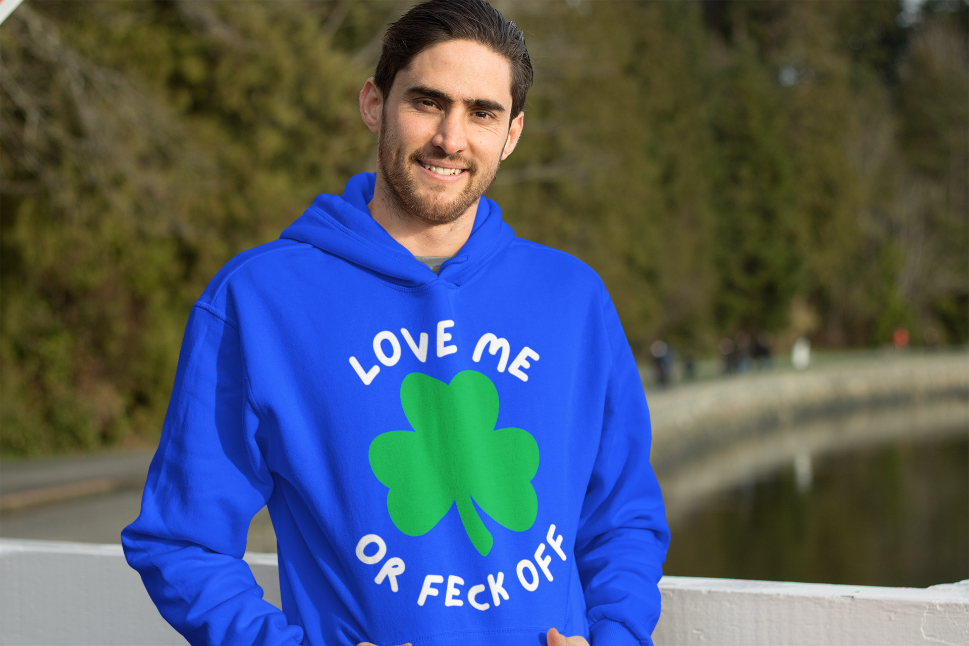 Unisex College Hoodie with Funny St. Patrick's Day Design, Cute Gift for Students, Party Wear, College Apparel, Yellow Sweatshirt
