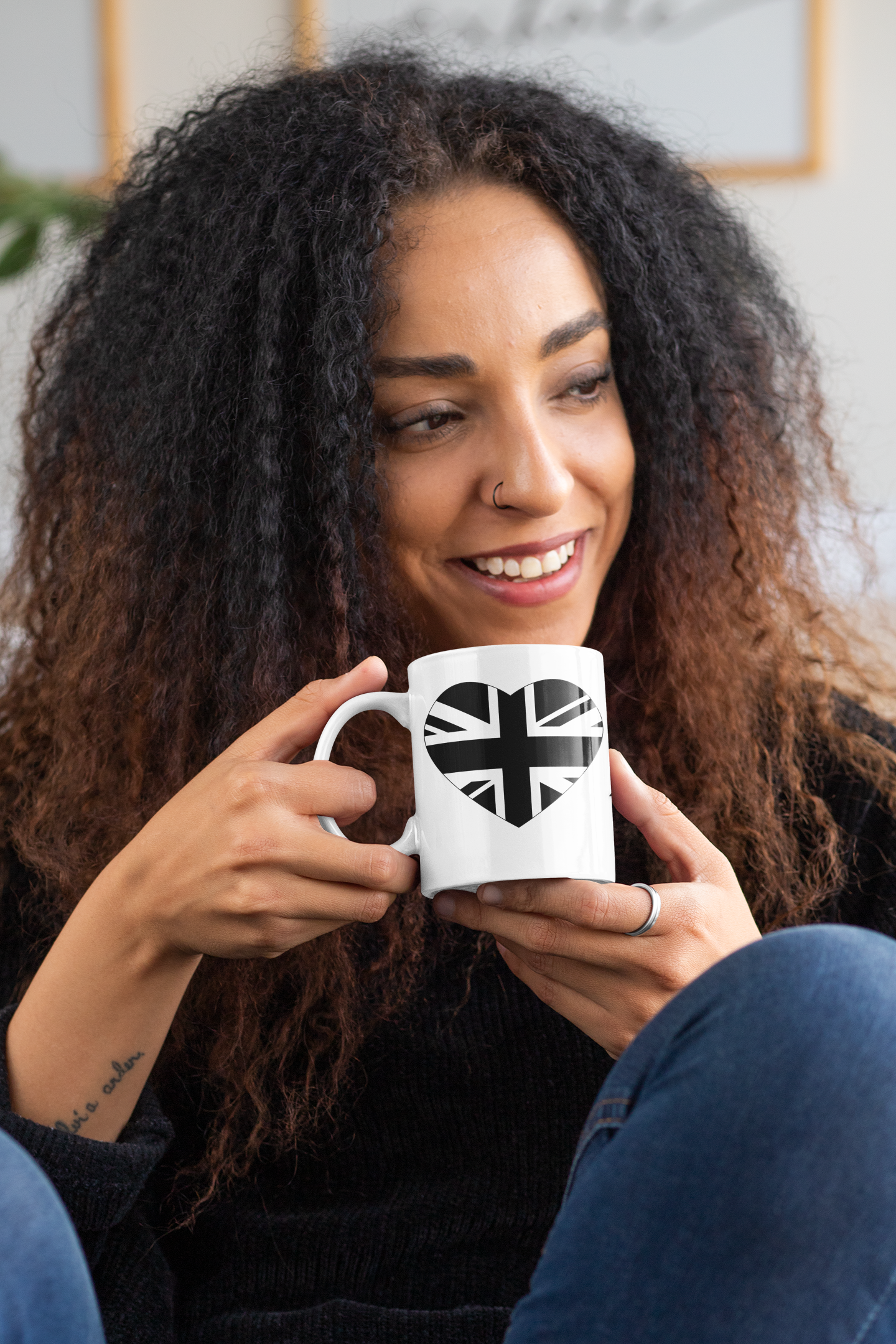 Love it or Leave it Mug, 11oz White Coffee Cup, British Flag Gift, Tea Lovers Present, Home Decor, Kitchenware