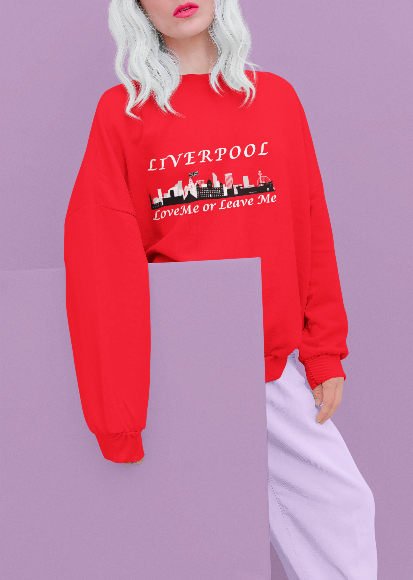 Liverpool Love Me or Leave Me Unisex Sweatshirt - Cozy, City Pride, Gift for Travelers, Casual Wear, Souvenir, Liverpool Merch