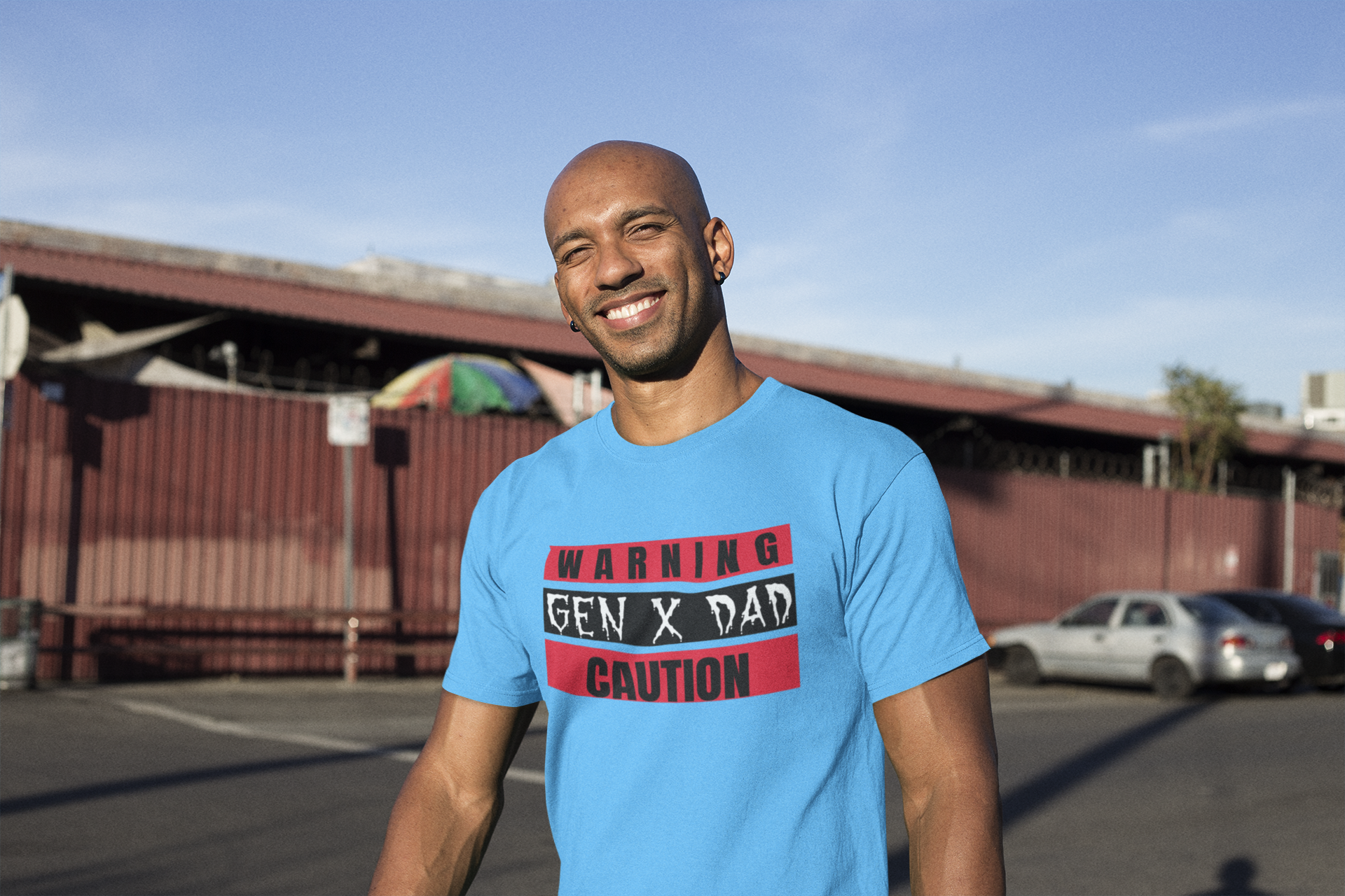 Caution Gen X Dad Tee - Funny Unisex Jersey Short Sleeve Shirt, Gift for Father's Day, Birthday, Dad Humor, Casual Wear, Parenting
