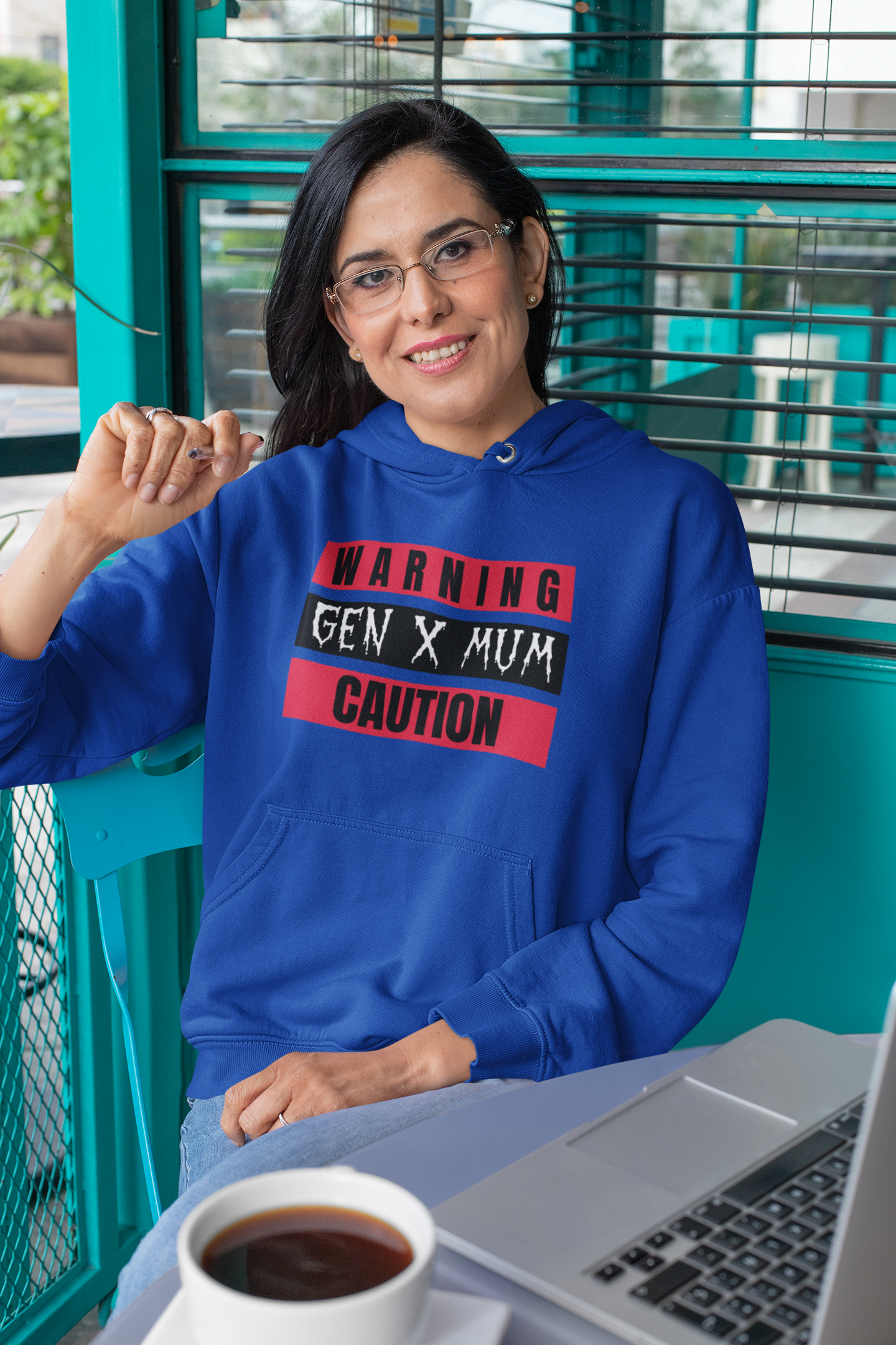 Gen X Mum Caution Hoodie, Unisex Sweatshirt, Warning Hoodie, Gift for Mothers, Casual Wear, Funny Sweatshirt