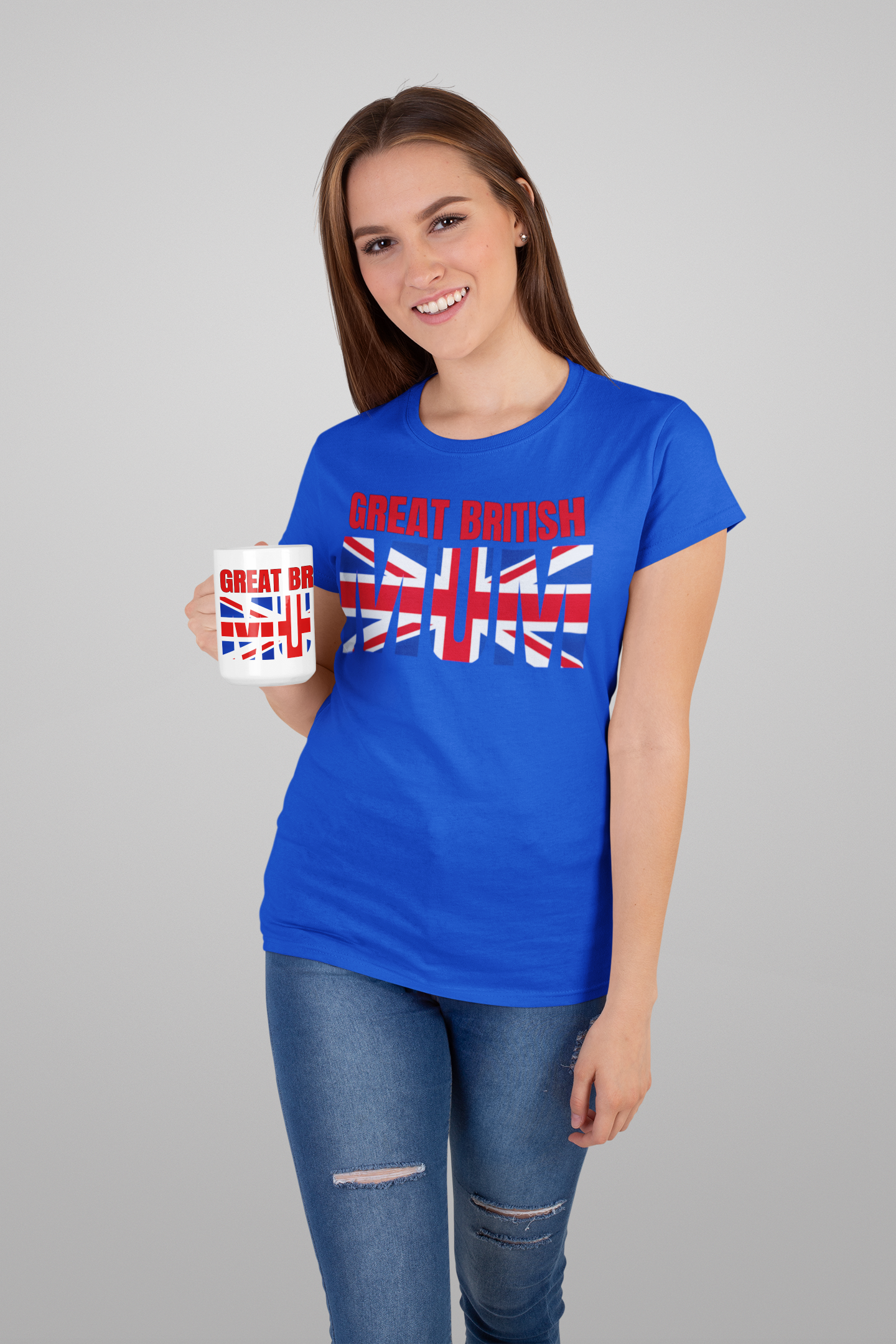 Great British Mum Tee - Unisex Heavy Cotton T-Shirt, Gift for Mother's Day, UK Pride Apparel, British Mum Gift, Casual Wear