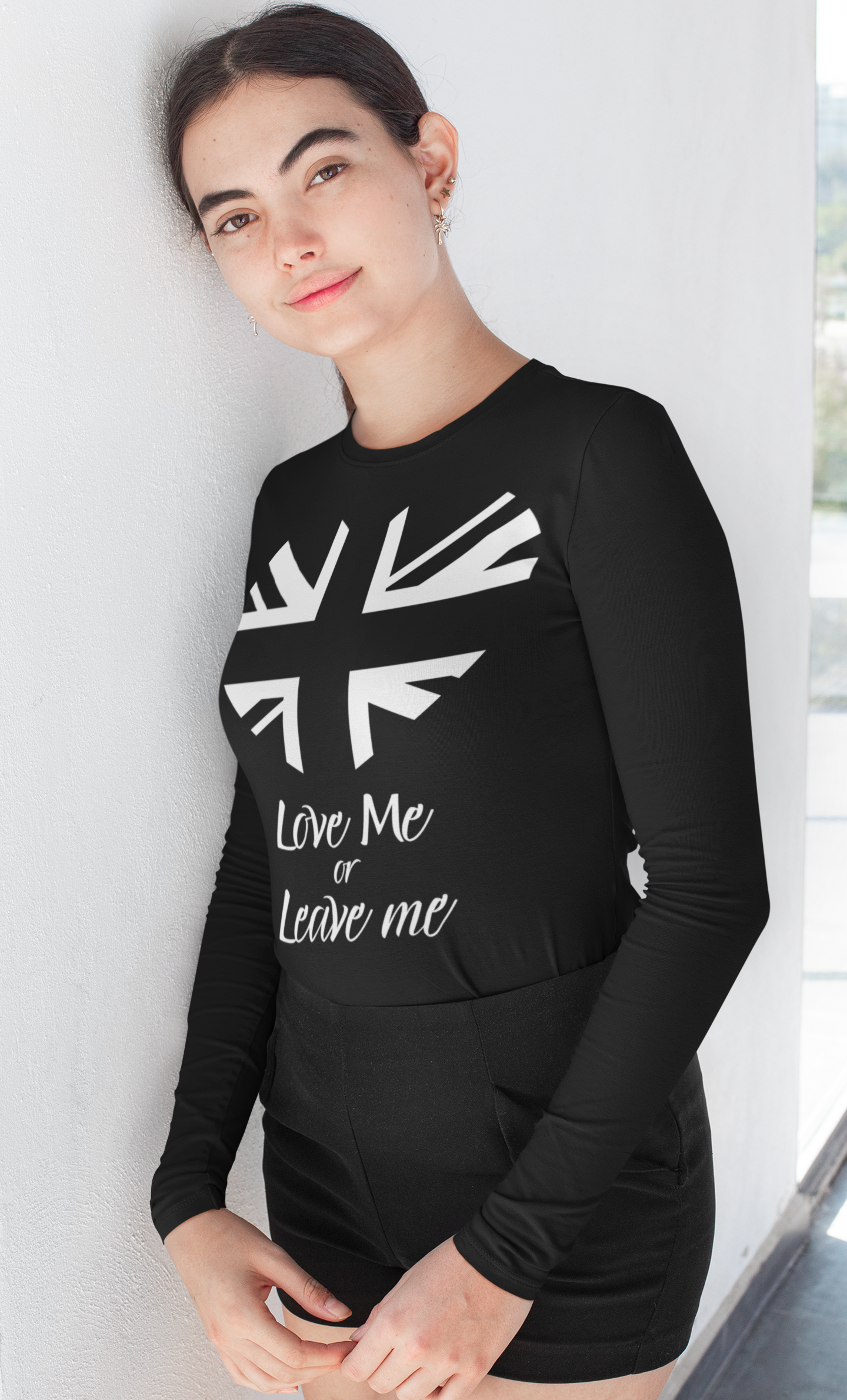 Patriotic Unisex Love Me or Leave Me Long Sleeve Tee,  UK Pride Apparel, Gift for Him/Her, Everyday Wear