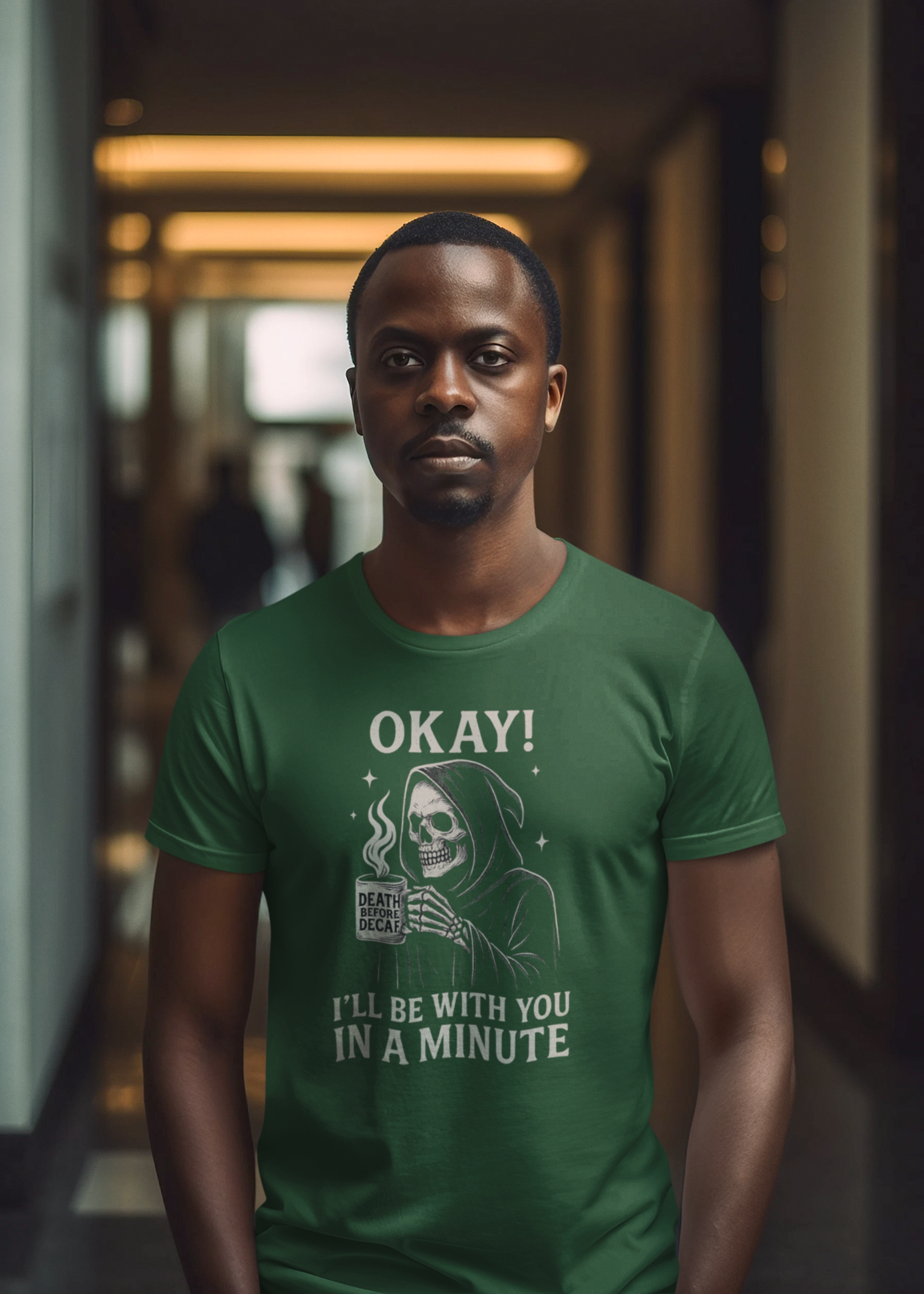 Chill Vibes Unisex Tee - Dark Humor Graphic Shirt for Casual Wear, Perfect Gift for Halloween, Birthdays, and Fun Gatherings