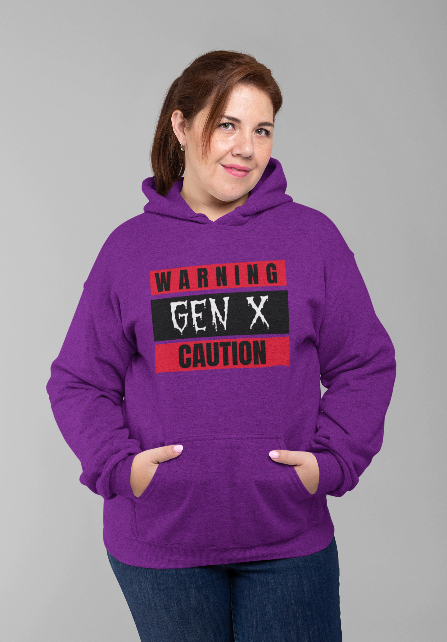 Warning Gen X Caution Hoodie, Unisex Sweatshirt, Funny Sweatshirt, Birthday Gift, Casual Wear