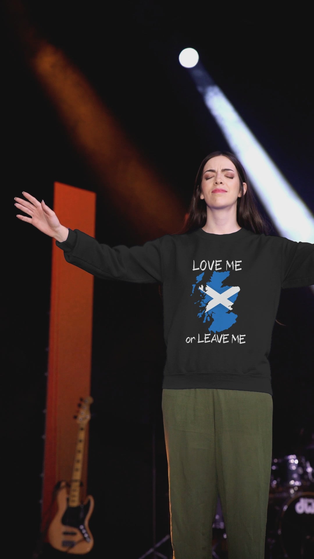 Scottish Pride Sweatshirt, Love Me or Leave Me Sweatshirt, Unisex Crewneck, Casual Wear, Cool Gift for Scots