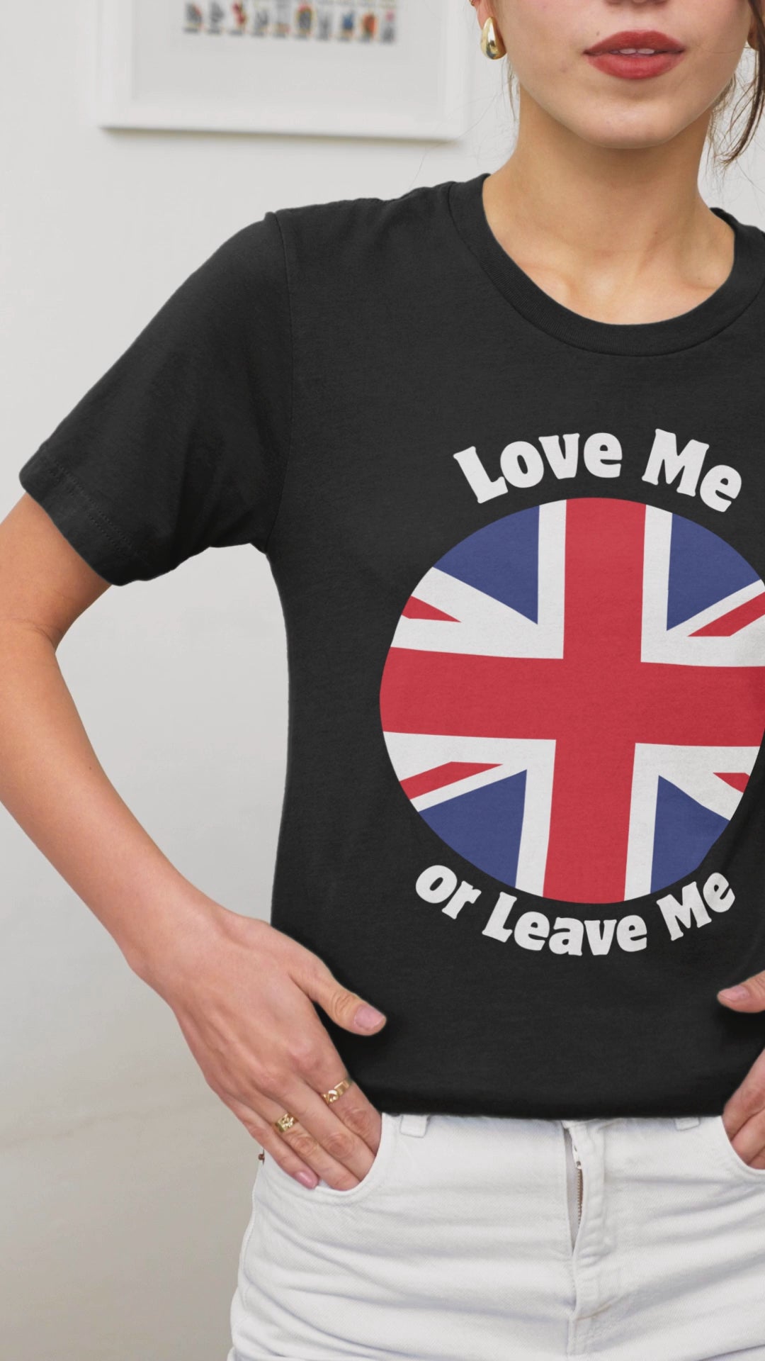 British Flag V-Neck Tee, Unisex T-Shirt, Heritage Apparel,, Summer Gear, Casual Wear
