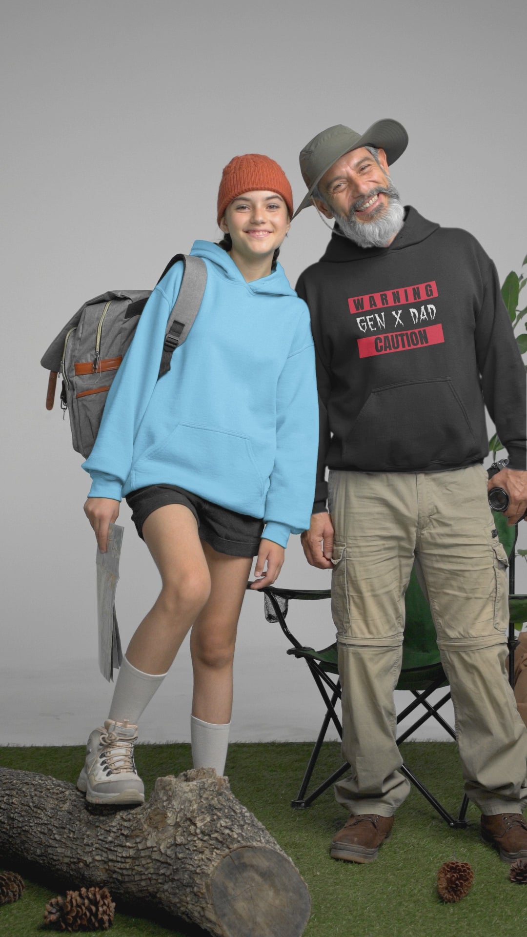 GEN X DAD Caution Hoodie, Funny Fathers Day Gift, Unisex Hoodie, Casual Weekend Wear, Dad Humour Apparel.