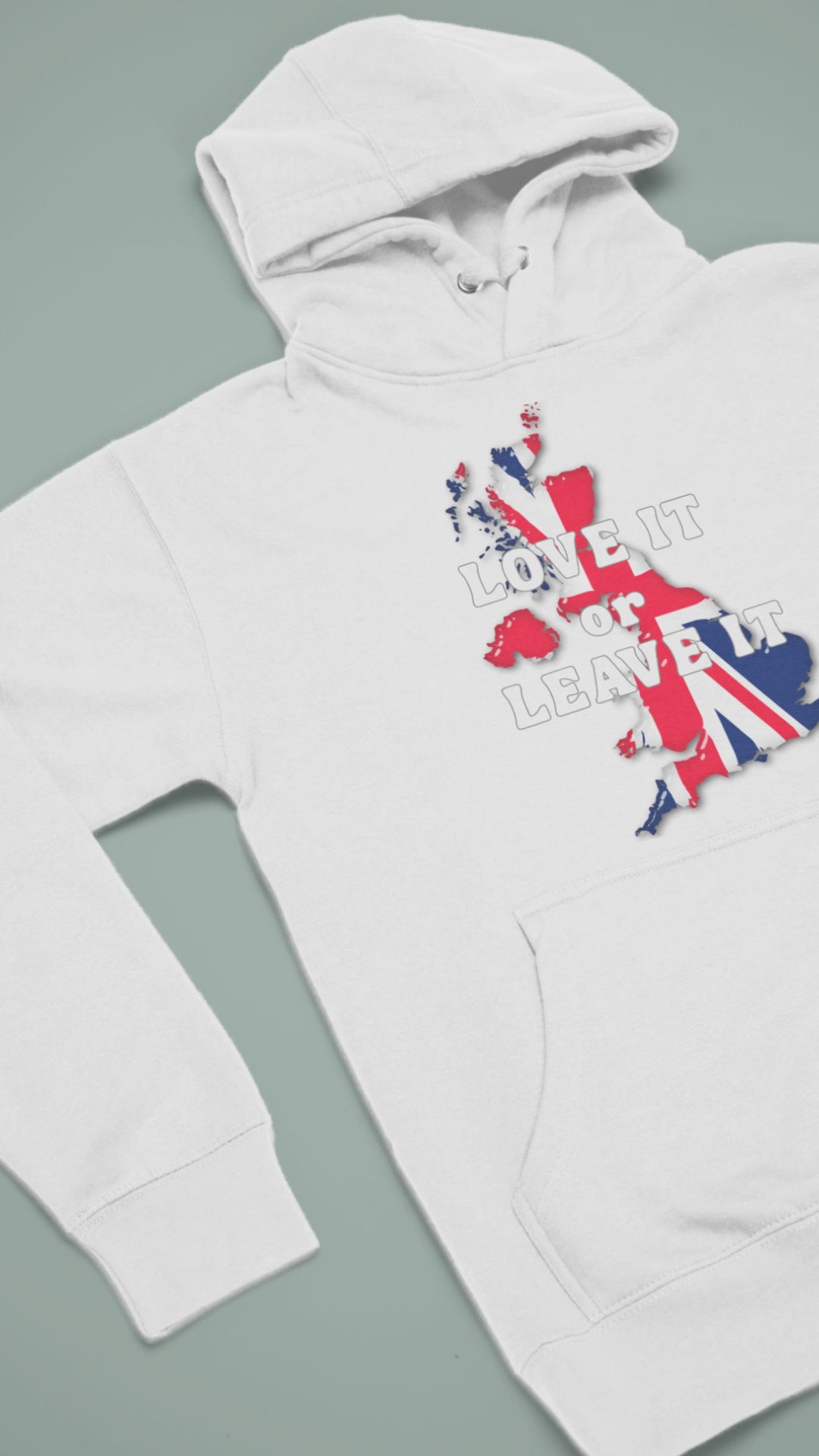 Unisex College Hoodie with UK Map Design, Cozy Campus Wear, Great for Graduation, Gift for Students, Casual Style