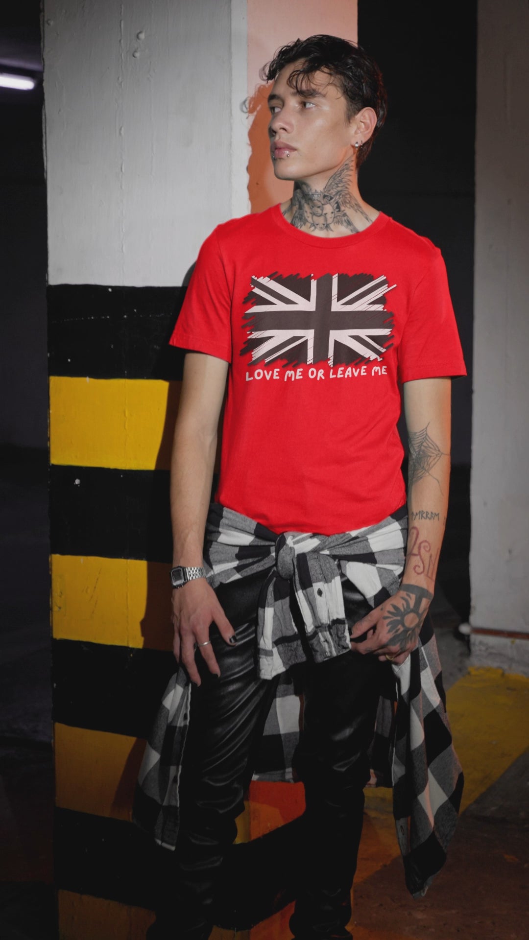 British Pride Tee - Love Me or Leave Me, Unisex Shirt, Graphic Tee, UK Flag T-Shirt, Gift for Travelers, Casual Wear