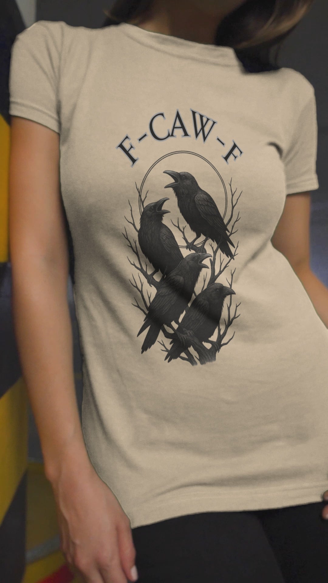 Cawing Crows T-Shirt, Bird Lover Tee, Funny Gift for Nature Enthusiasts, Casual Wear, Halloween Apparel, Unique Bird Shirt