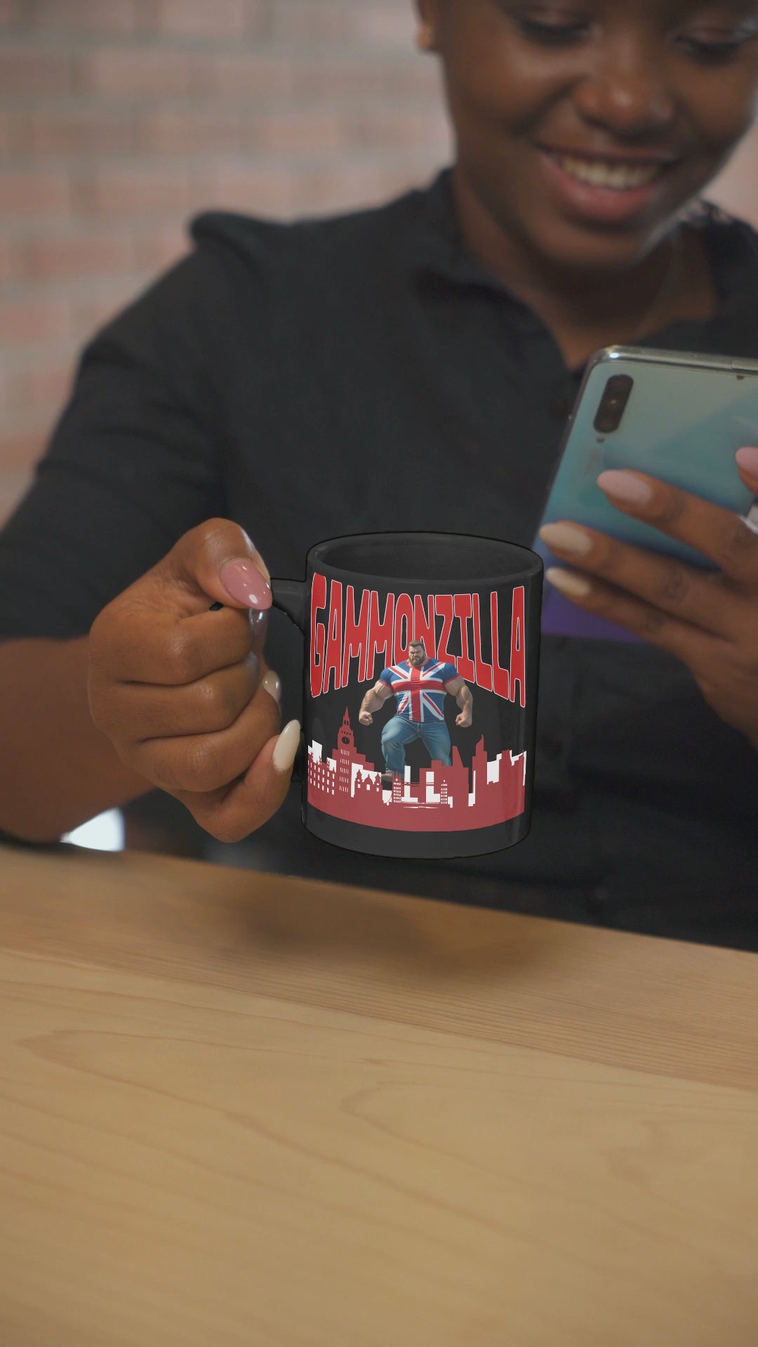 Gammonzilla Mug, Gift for Comic Fans, Unique Coffee Cup, Geeky Kitchenware, Fun Drinkware, Birthday Gift Idea