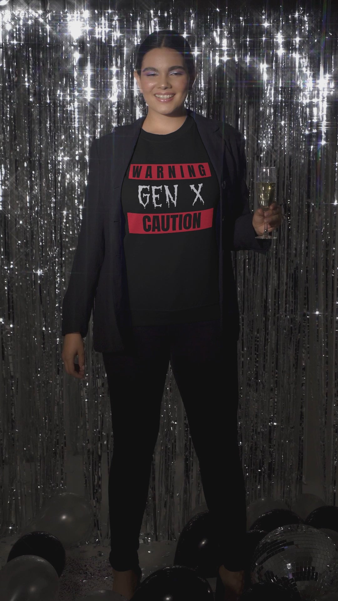 Gen X Warning Crewneck Sweatshirt, Vintage Sweatshirt, Unisex Sweater, Gift for Gen X, Retro Crewneck, Trendy Casual Wear