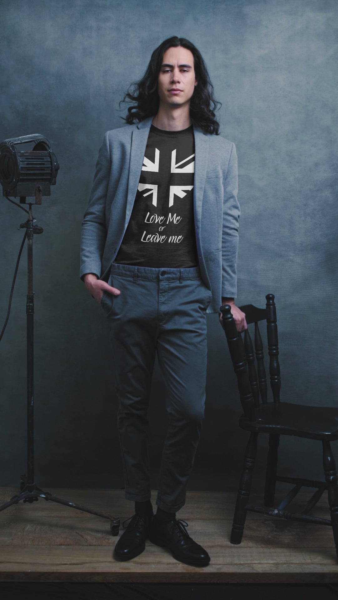 Patriotic Unisex Love Me or Leave Me Long Sleeve Tee,  UK Pride Apparel, Gift for Him/Her, Everyday Wear