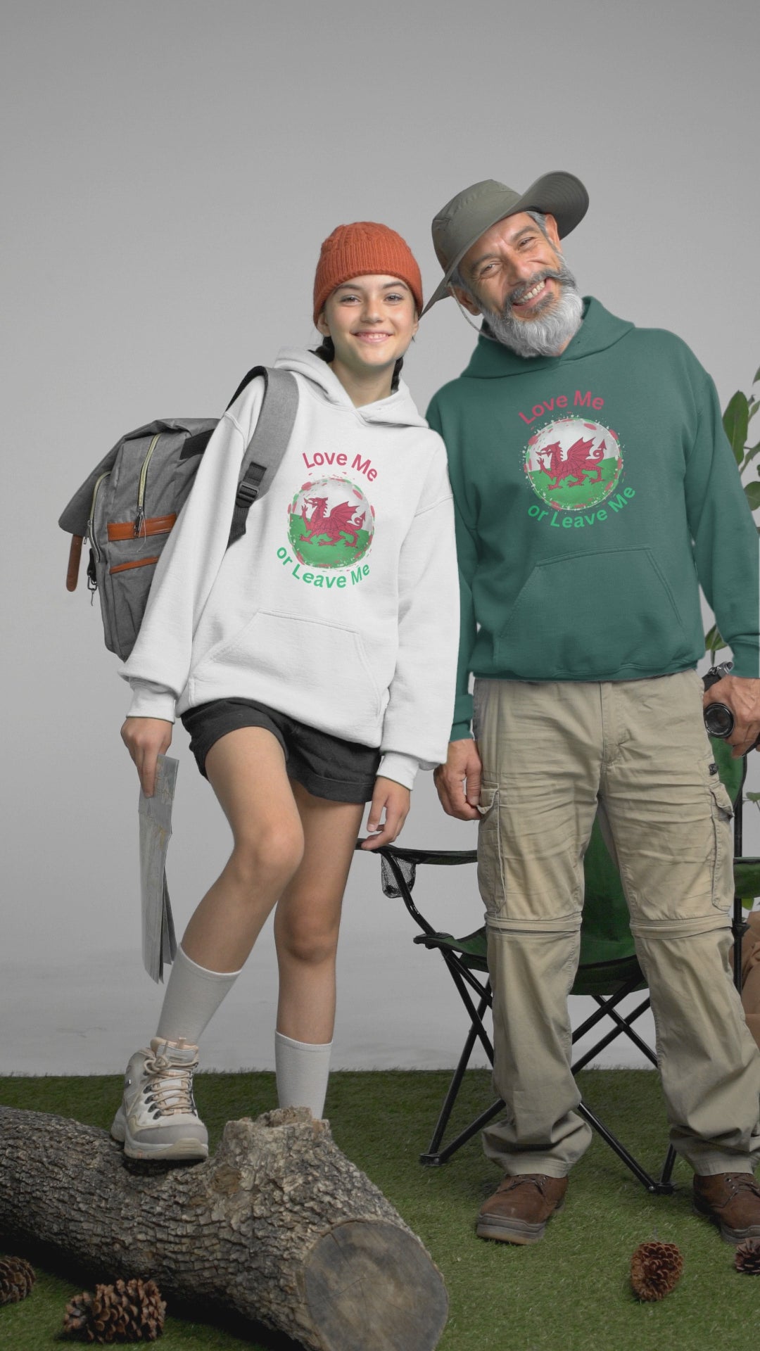Welsh Pride Hoodie, Cozy College Sweatshirt, Unisex Hoodie, Love Me or Leave Me Apparel, Casual Gift for Students