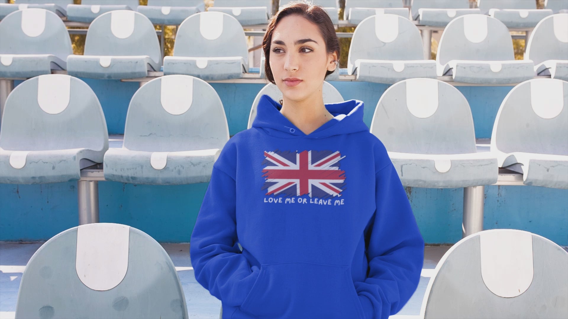 Union Jack Graphic Hoodie, British Pride Sweatshirt, Unisex College Apparel, Casual Everyday Wear, Great for Gifts