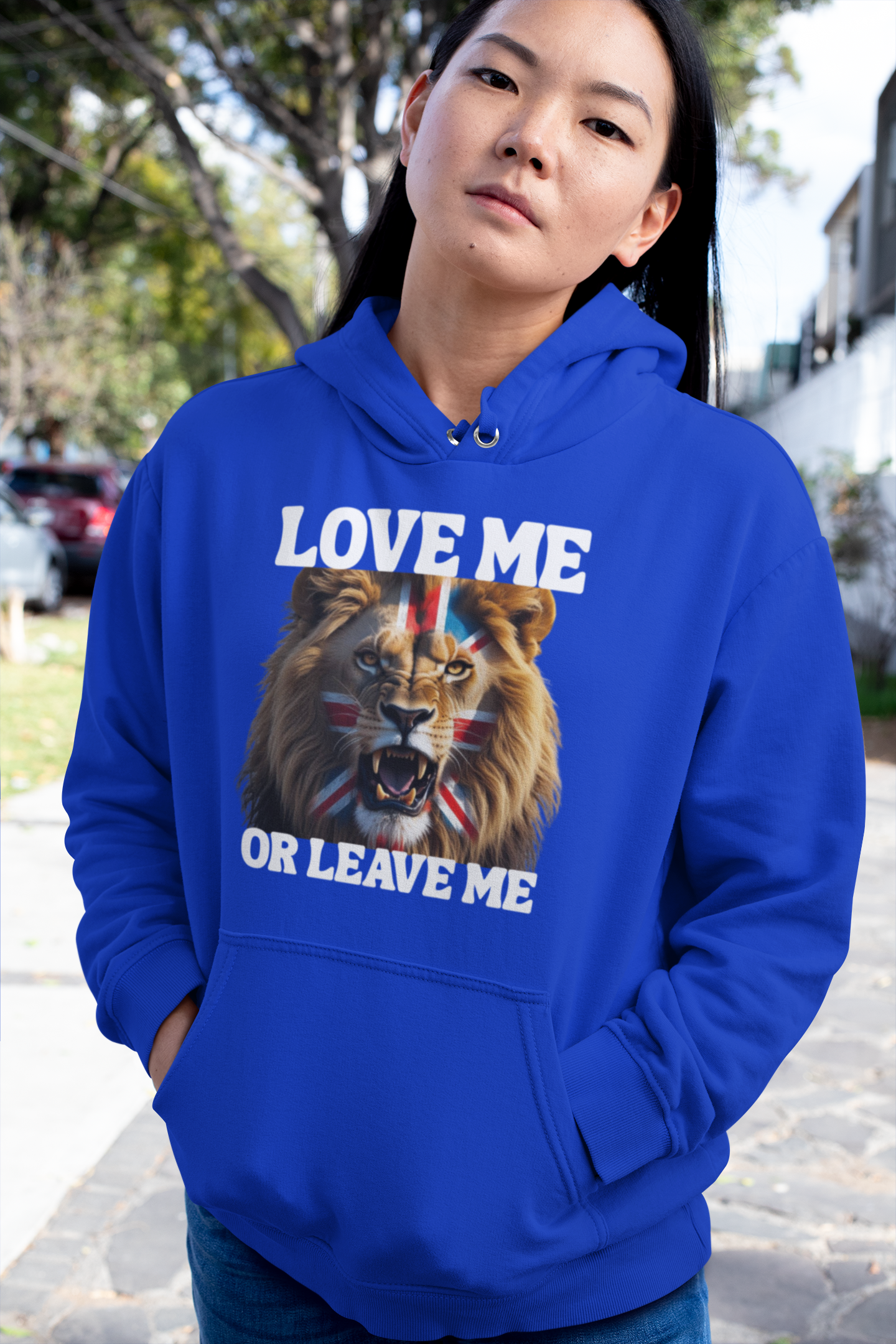Bold Lion Print Unisex College Hoodie | Statement Sweatshirt for Students | Gift for Animal Lovers | Trendy Casual Wear | Hooded Pullover