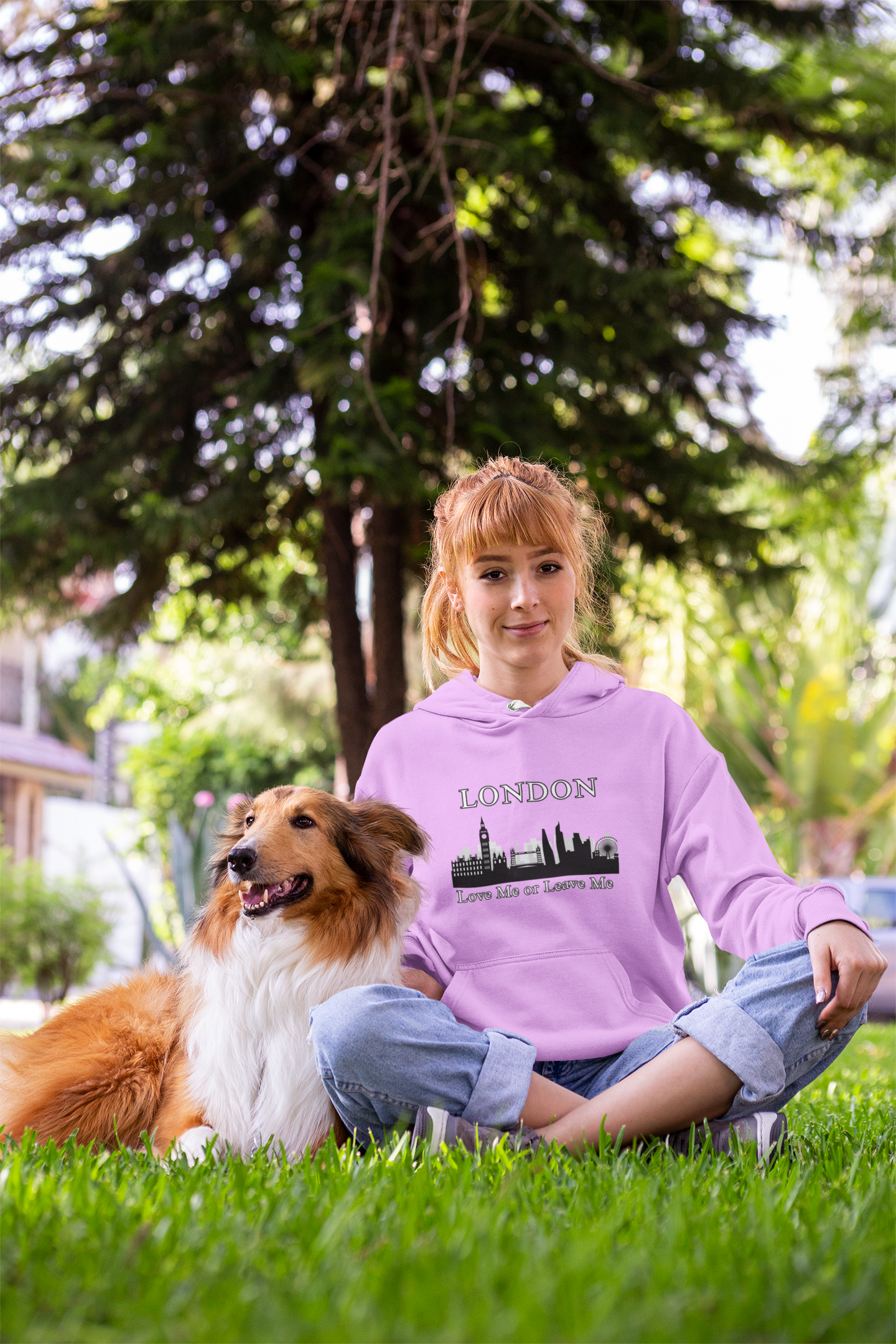 London Skyline Hoodie: Love Me or Leave Me, Sweatshirt for Travelers, Gifts for City Lovers, Cozy Unisex Pullover, Casual Fashionwear
