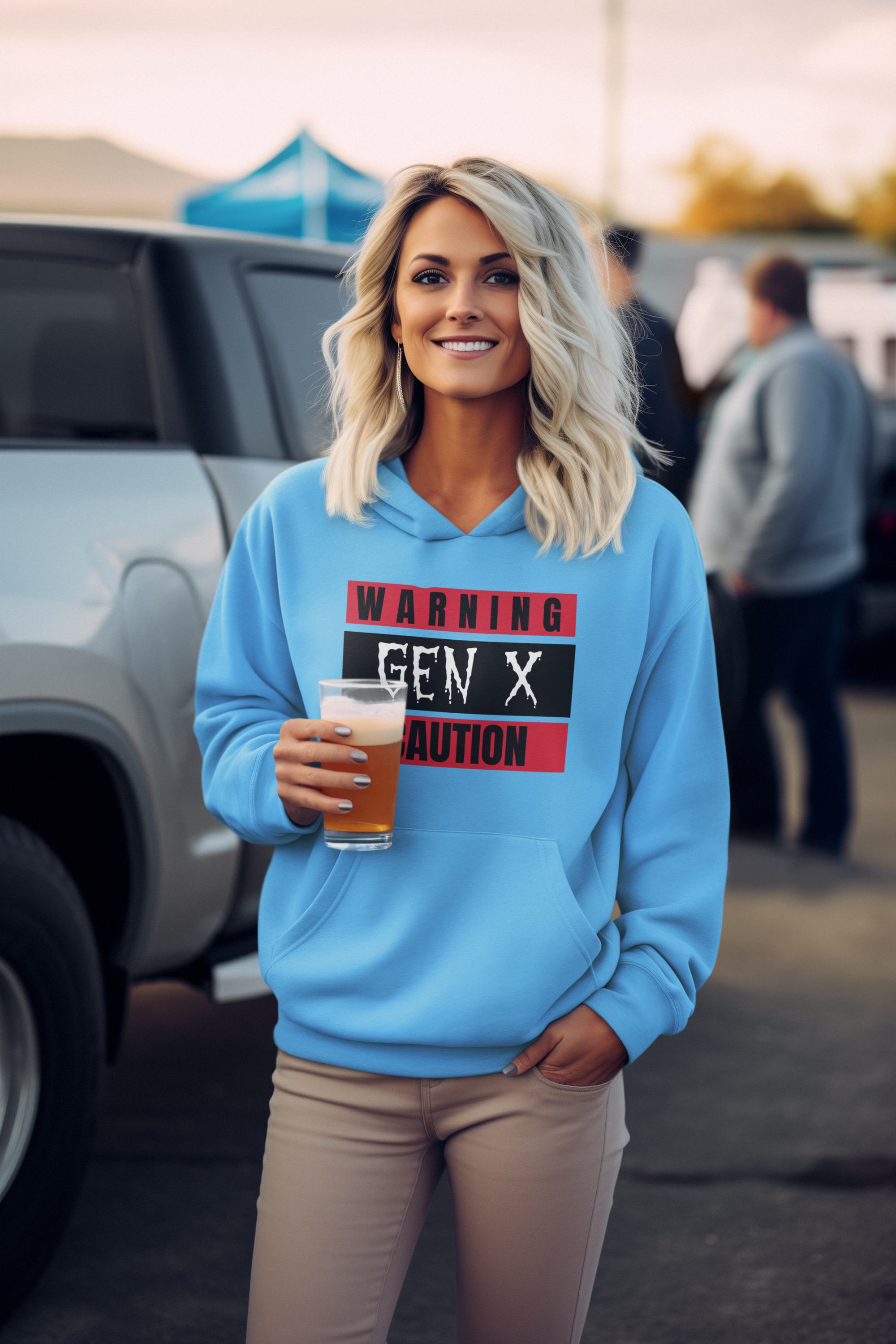 Warning Gen X Caution Hoodie, Unisex Sweatshirt, Funny Sweatshirt, Birthday Gift, Casual Wear