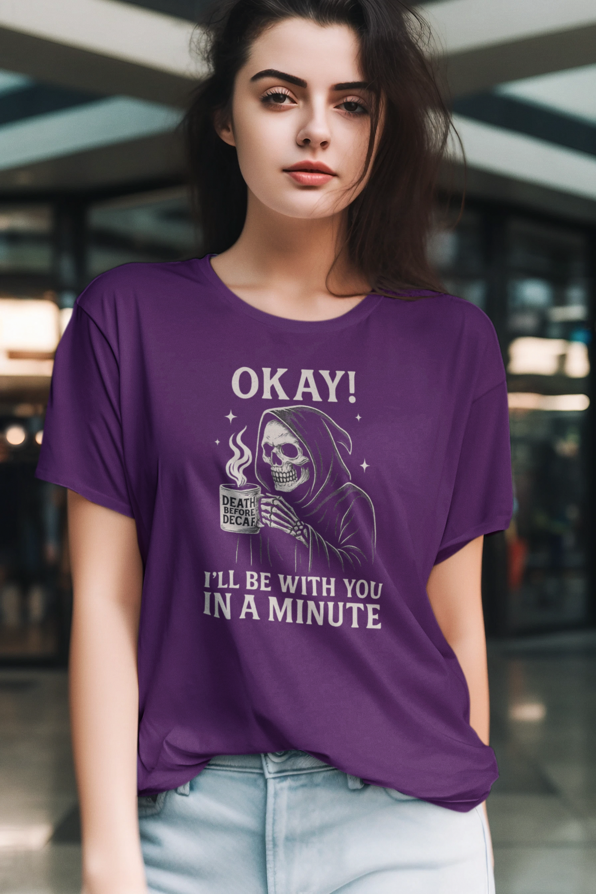 Chill Vibes Unisex Tee - Dark Humor Graphic Shirt for Casual Wear, Perfect Gift for Halloween, Birthdays, and Fun Gatherings