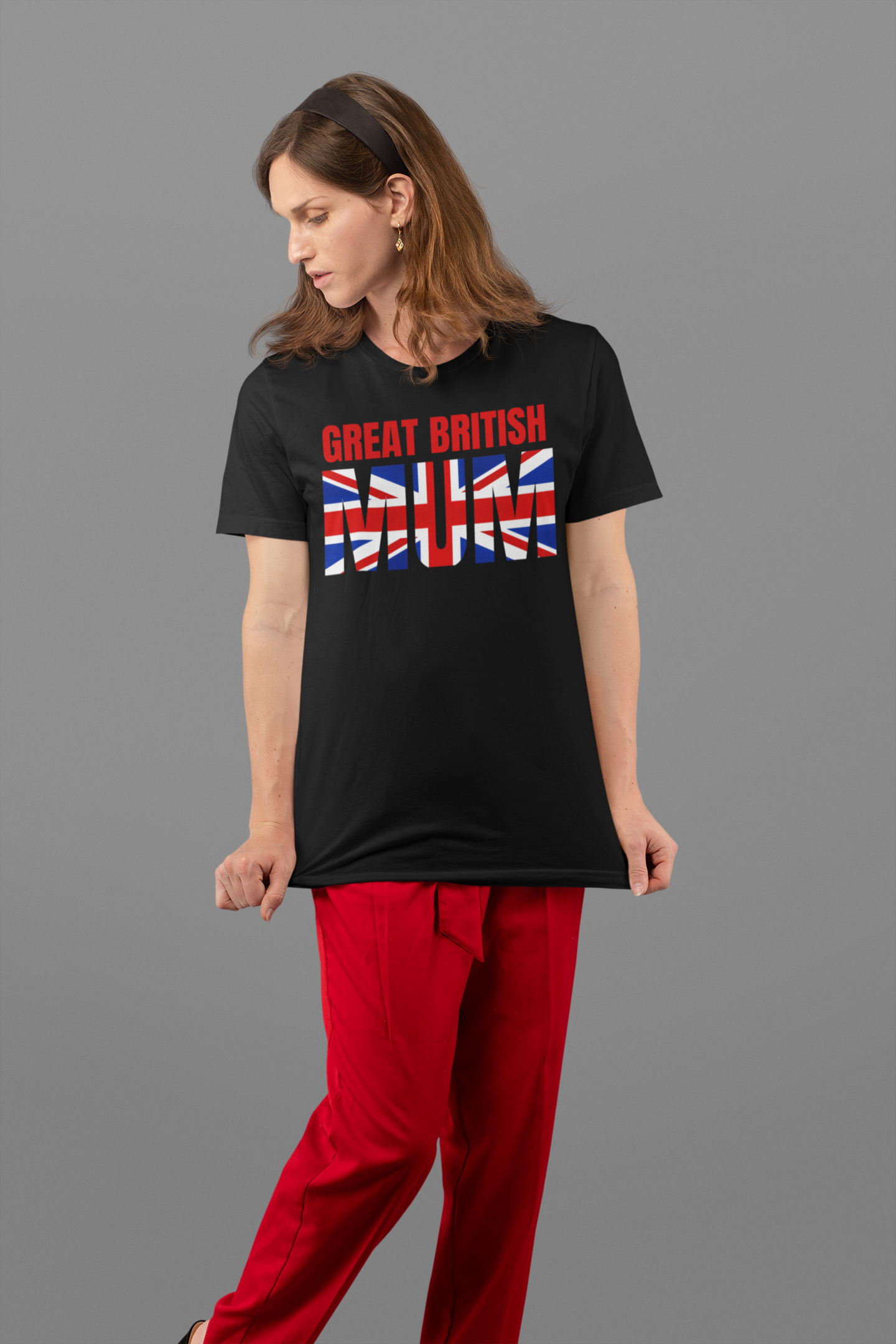 Great British Mum Tee - Unisex Heavy Cotton T-Shirt, Gift for Mother's Day, UK Pride Apparel, British Mum Gift, Casual Wear
