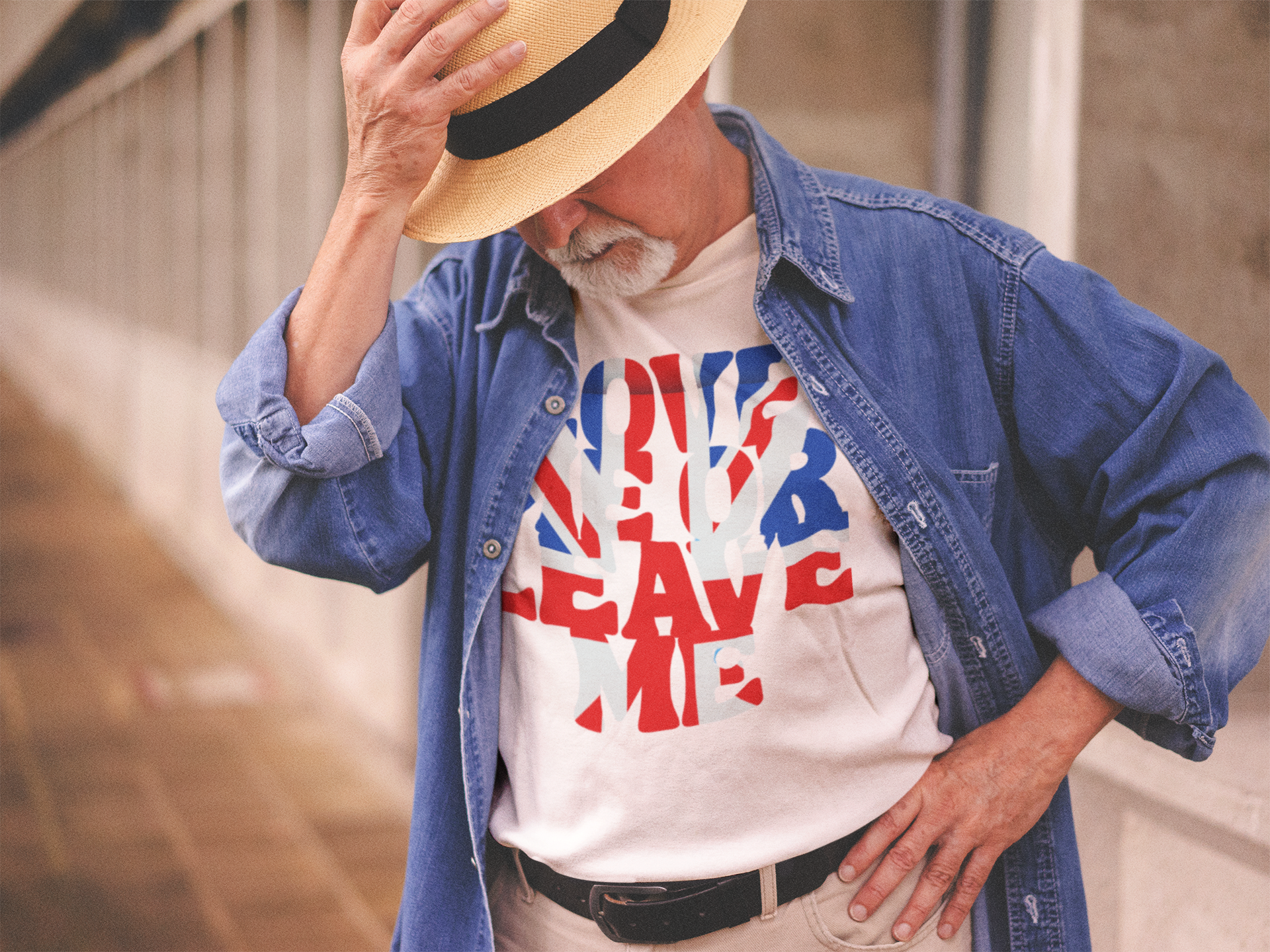 Union Jack Love Me or Leave Me Unisex Tee | Casual Graphic T-Shirt, Gift for Friends, Summer Wear, Festival Outfit, Statement Tee