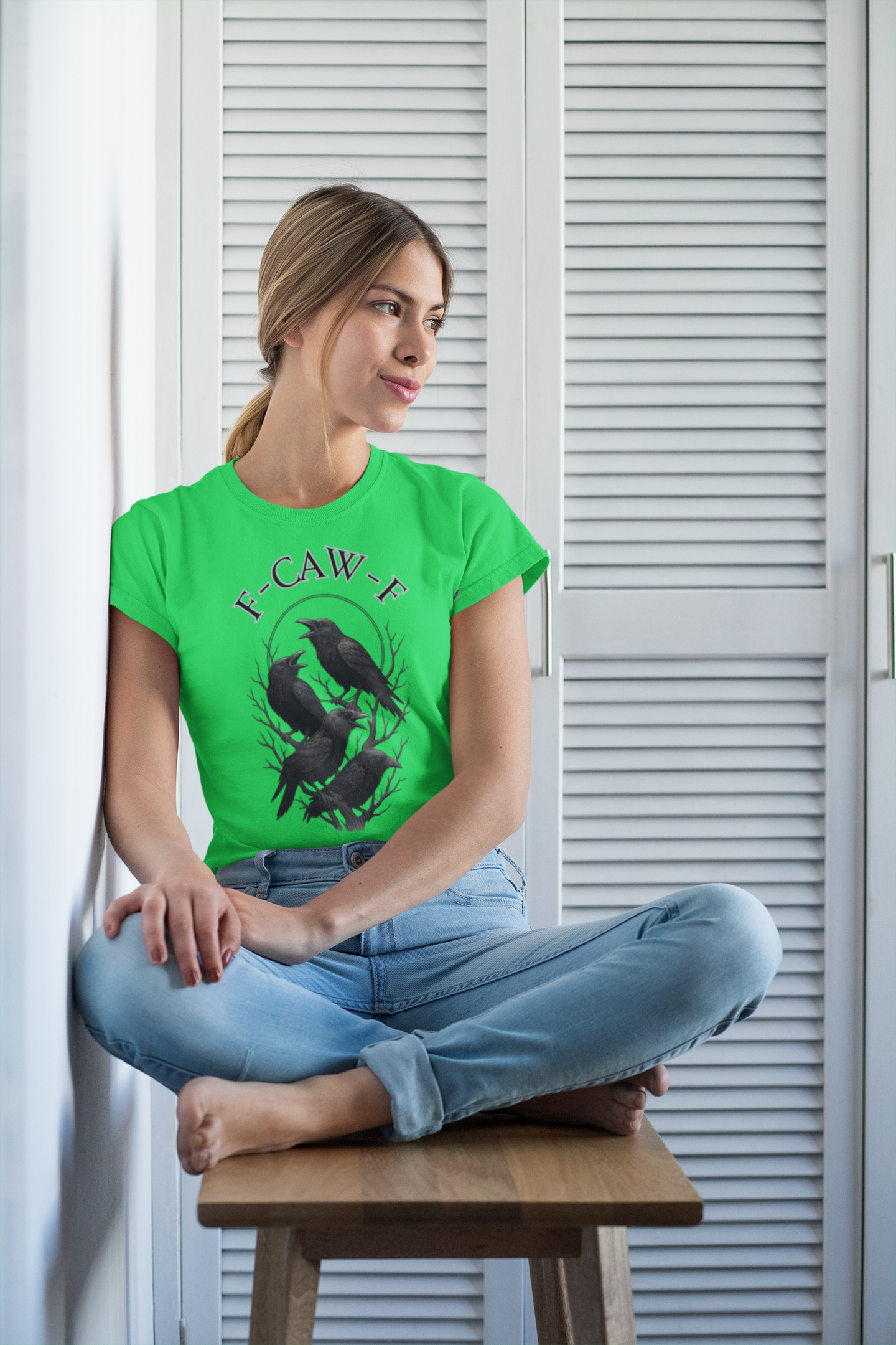 Cawing Crows T-Shirt, Bird Lover Tee, Funny Gift for Nature Enthusiasts, Casual Wear, Halloween Apparel, Unique Bird Shirt
