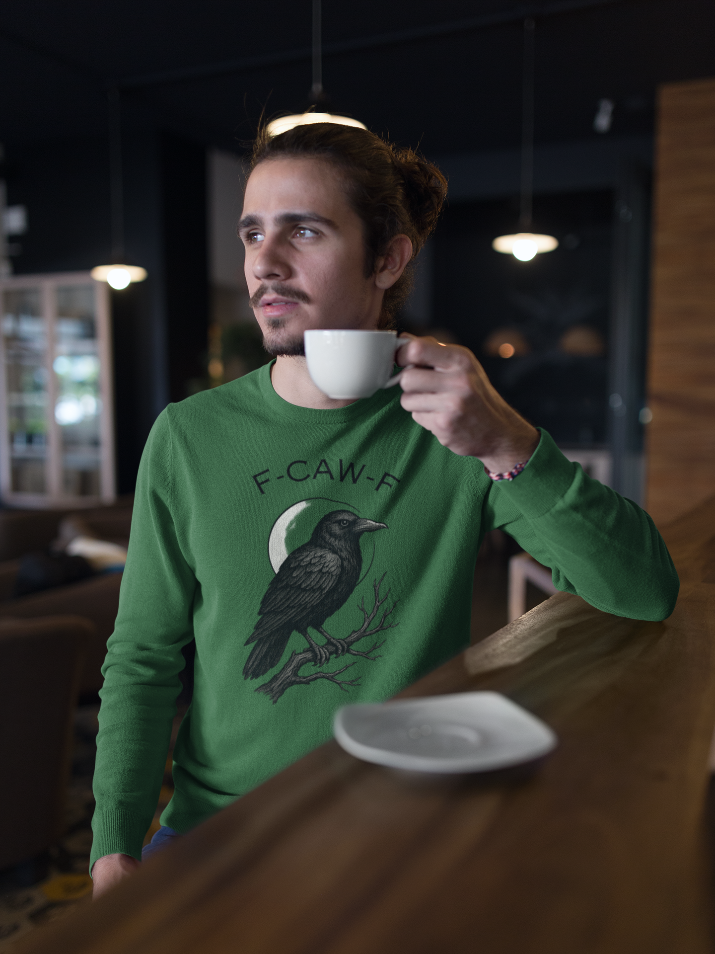 Mystical Raven Sweatshirt - Fall Fashion, Casual Loungewear, Unique Gift, Halloween Apparel, Unisex Style