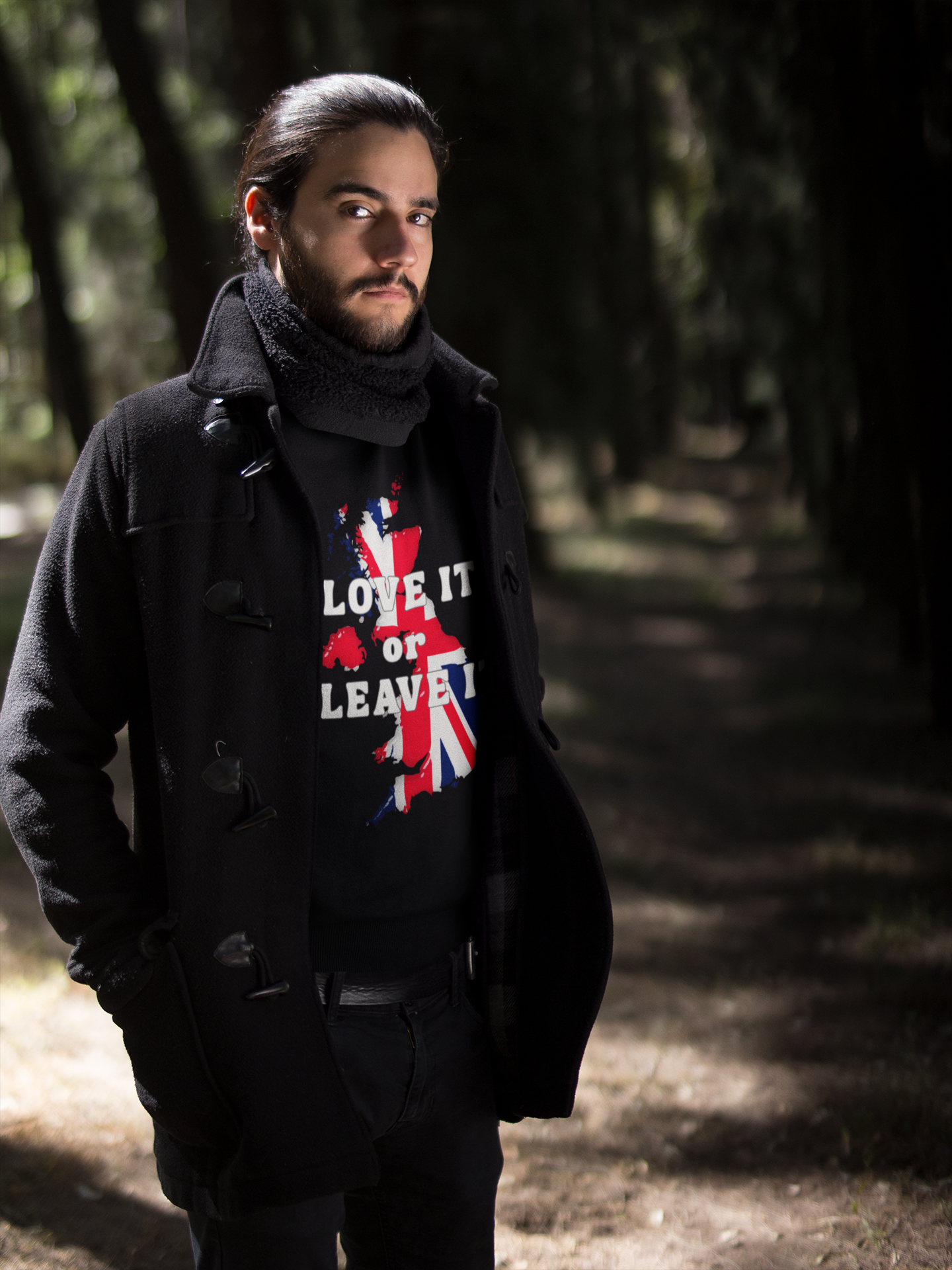 Union Jack Love It or Leave It Sweatshirt, Cozy Gift for Brits, Casual Wear, Great for Holidays, Comfortable Unisex Fashion