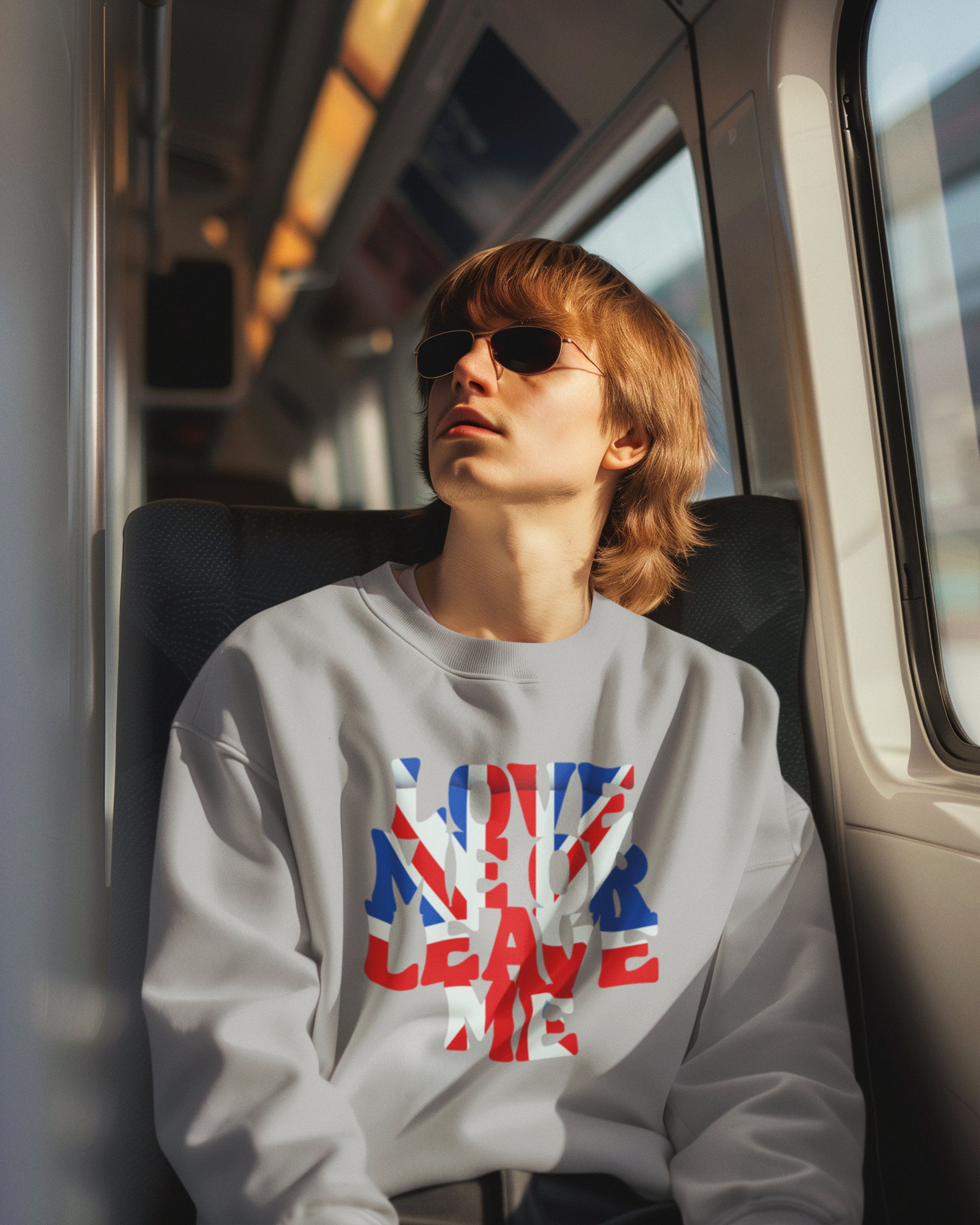 Union Jack Love Sweatshirt, British Pride, Unisex Clothing, Cozy Gift, Fall Fashion, Casual Wear, Travel Souvenir