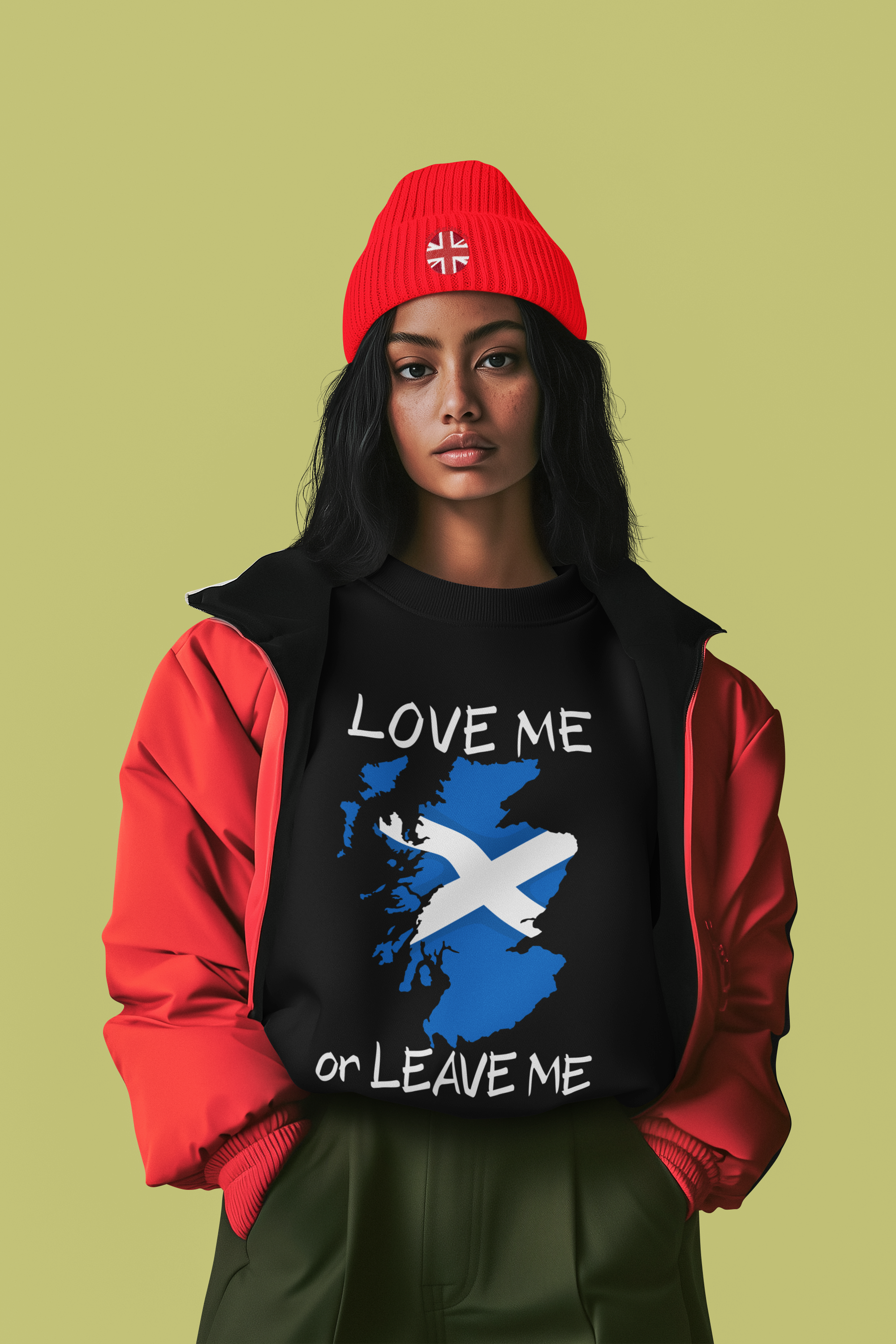 Scottish Pride Sweatshirt, Love Me or Leave Me Sweatshirt, Unisex Crewneck, Casual Wear, Cool Gift for Scots