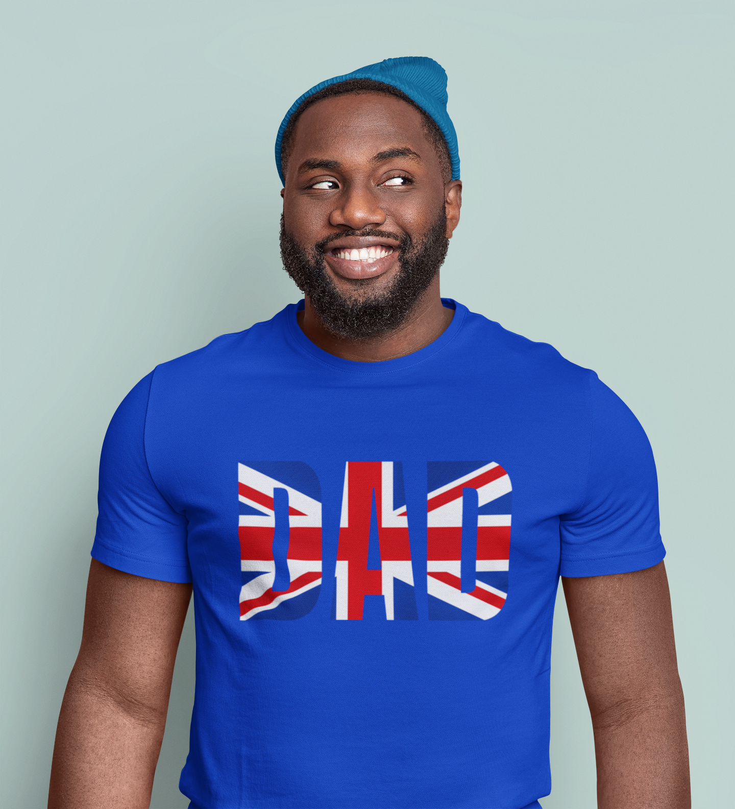 British Flag Dad Tee - Perfect for Father's Day, Casual Wear, Gifts for Dads, Patriotic Fashion, Family Outings