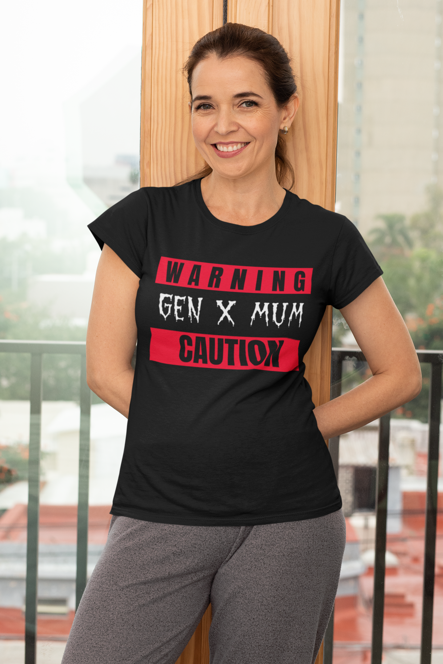 Gen X Mum Warning Tee, Funny Gift for Mothers, Casual Wear, Mother's Day, Birthday, Parent Humor Shirt