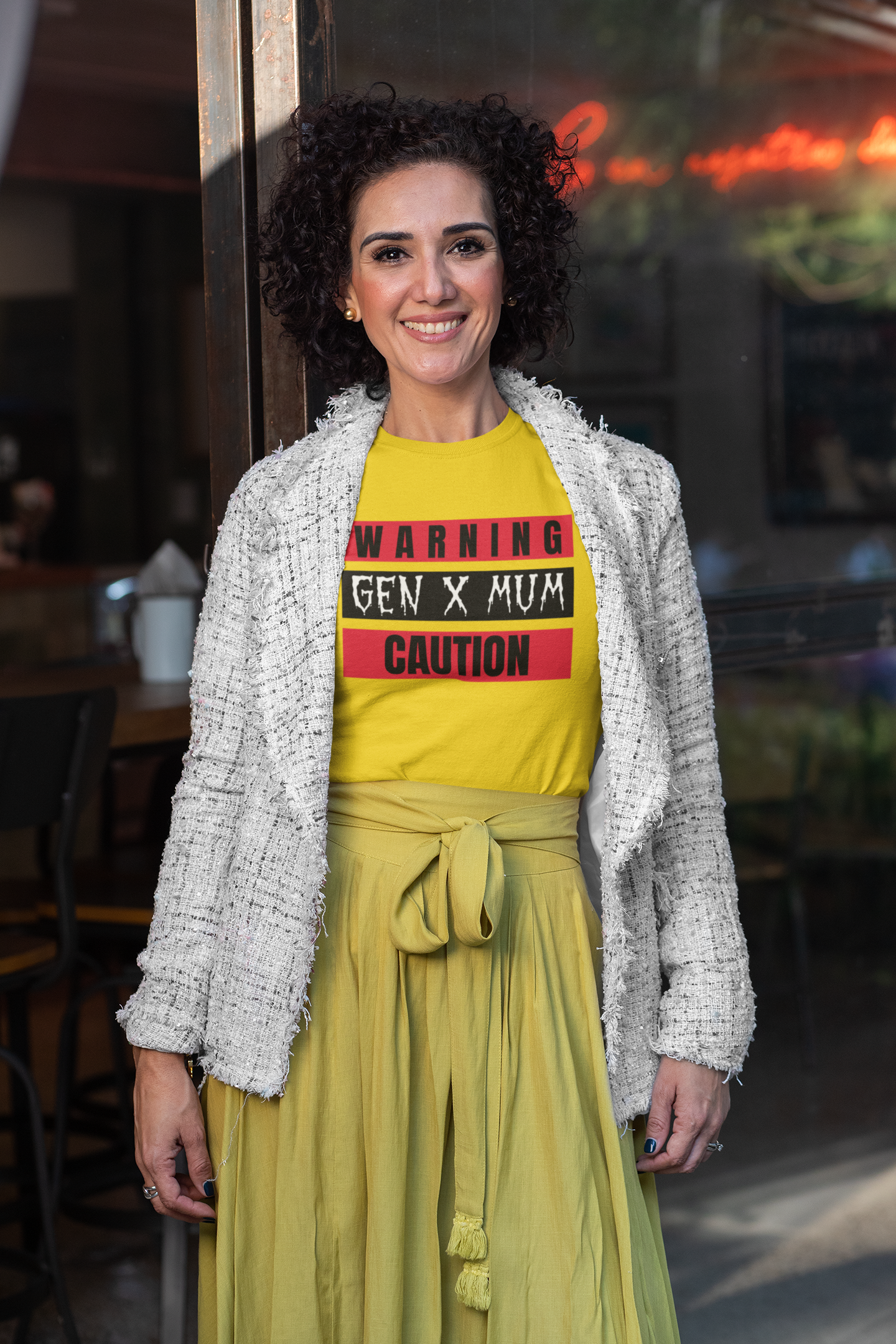 Gen X Mum Warning Tee, Funny Gift for Mothers, Casual Wear, Mother's Day, Birthday, Parent Humor Shirt
