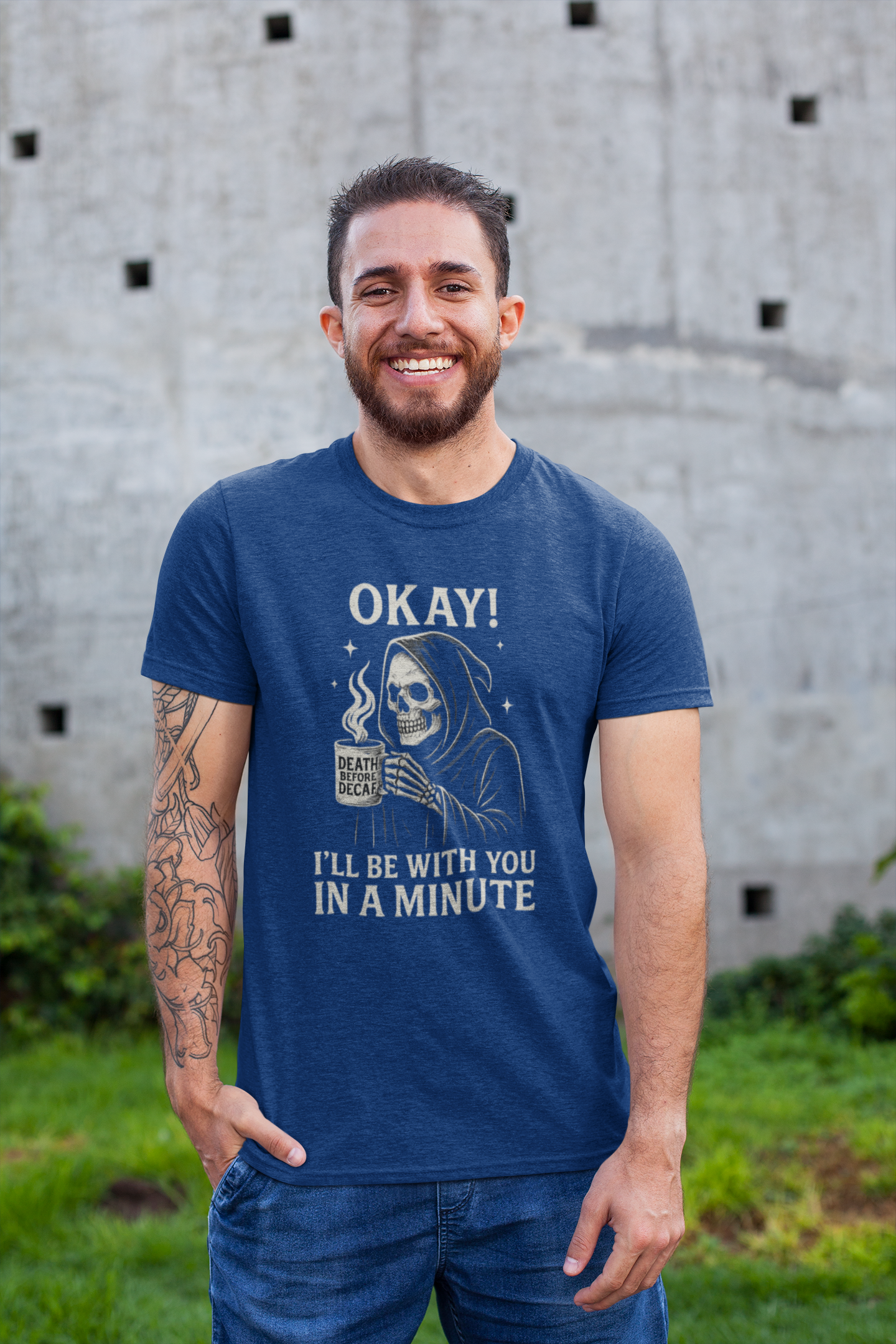Chill Vibes Unisex Tee - Dark Humor Graphic Shirt for Casual Wear, Perfect Gift for Halloween, Birthdays, and Fun Gatherings
